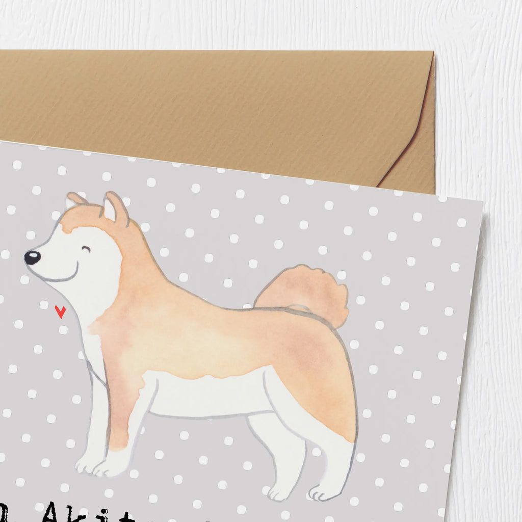 Deluxe Card Ein Akita im Haus, Liebe und Schutz für immer Karte, Hochwertige Klappkarte, Grußkarte, Einladungskarte, Hochzeitskarte, Glückwunschkarte, Klappkarte, Geburtstagskarte, Hochwertige Grußkarte, Hund, Hunderasse, Rassehund, Hundebesitzer, Geschenk, Tierfreund, Schenken, Welpe