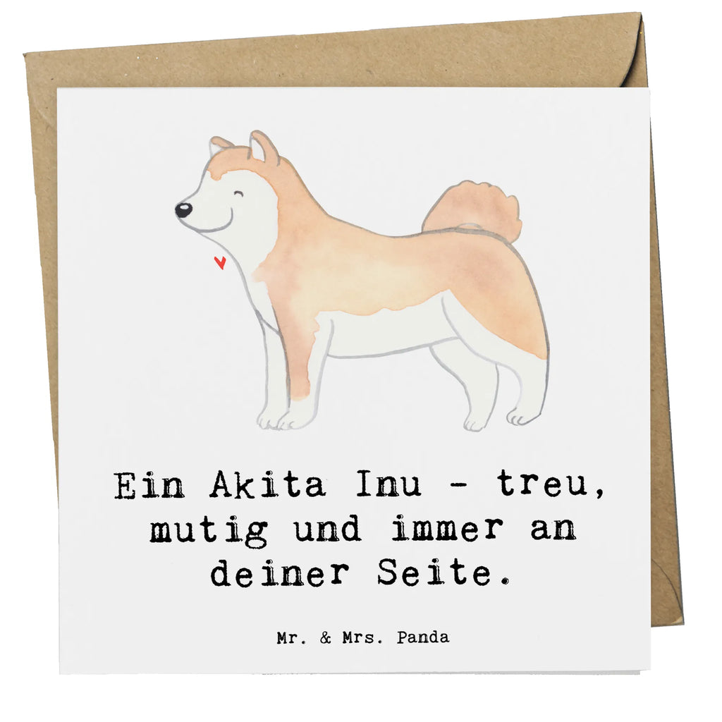 Deluxe Card Ein Akita Inu - treu, mutig und immer an deiner Seite. Karte, Klappkarte, Hochzeitskarte, Geburtstagskarte, Hochwertige Grußkarte, Hochwertige Klappkarte, Glückwunschkarte, Grußkarte, Einladungskarte, Hund, Hunderasse, Rassehund, Hundebesitzer, Geschenk, Tierfreund, Schenken, Welpe