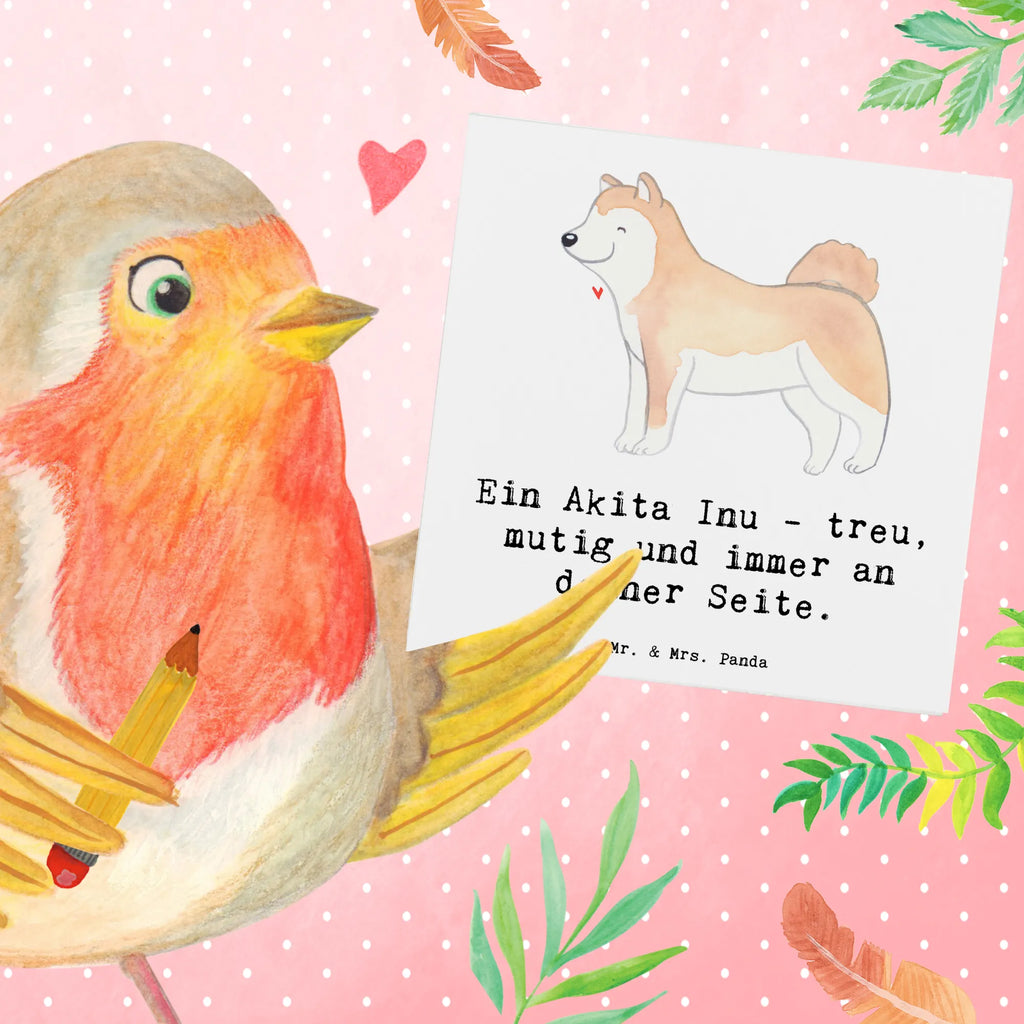 Deluxe Card Ein Akita Inu - treu, mutig und immer an deiner Seite. Karte, Klappkarte, Hochzeitskarte, Geburtstagskarte, Hochwertige Grußkarte, Hochwertige Klappkarte, Glückwunschkarte, Grußkarte, Einladungskarte, Hund, Hunderasse, Rassehund, Hundebesitzer, Geschenk, Tierfreund, Schenken, Welpe