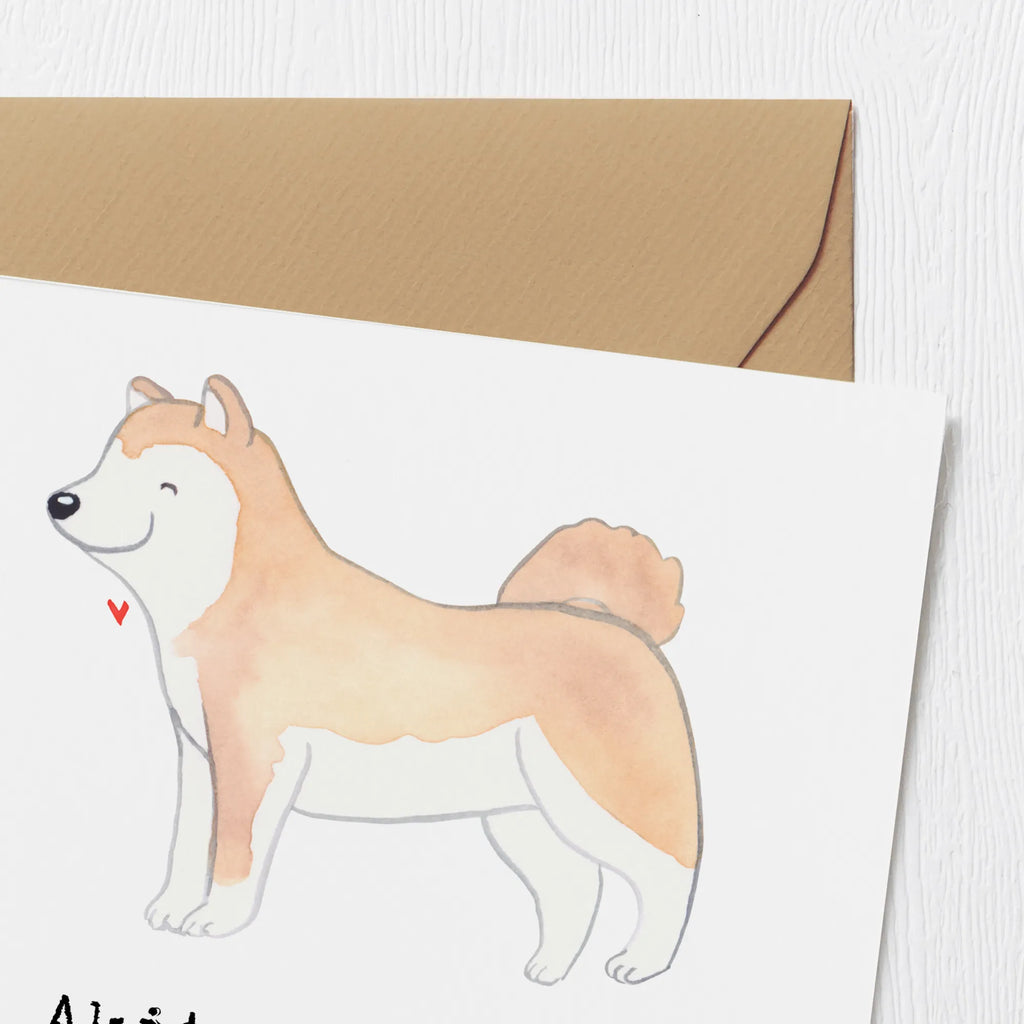 Deluxe Card Ein Akita Inu - treu, mutig und immer an deiner Seite. Karte, Klappkarte, Hochzeitskarte, Geburtstagskarte, Hochwertige Grußkarte, Hochwertige Klappkarte, Glückwunschkarte, Grußkarte, Einladungskarte, Hund, Hunderasse, Rassehund, Hundebesitzer, Geschenk, Tierfreund, Schenken, Welpe