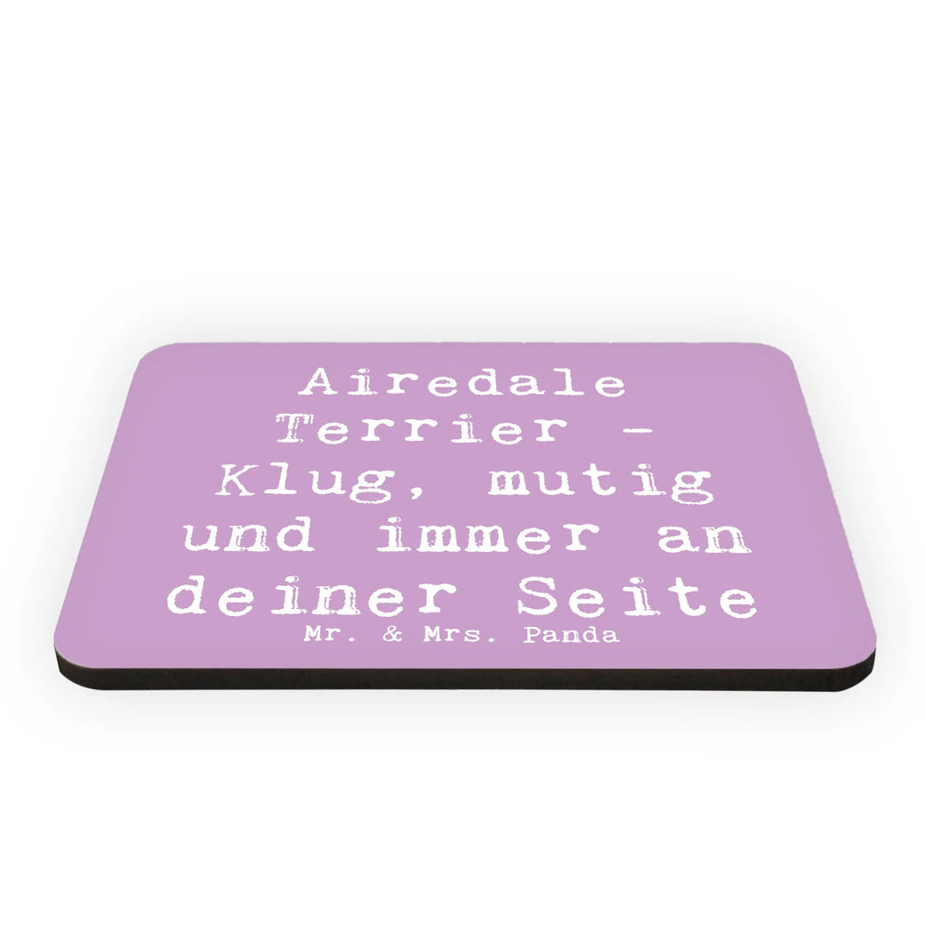 Magnet Saying Airedale Terrier - Klug, mutig und immer an deiner Seite Kühlschrankmagnet, Pinnwandmagnet, Dekomagnet, Motivmagnete, Notiz Magnet, Souvenir Magnet, Whiteboard Magnet, Kühlschrank Dekoration, Hund, Hunderasse, Rassehund, Hundebesitzer, Geschenk, Tierfreund, Schenken, Welpe