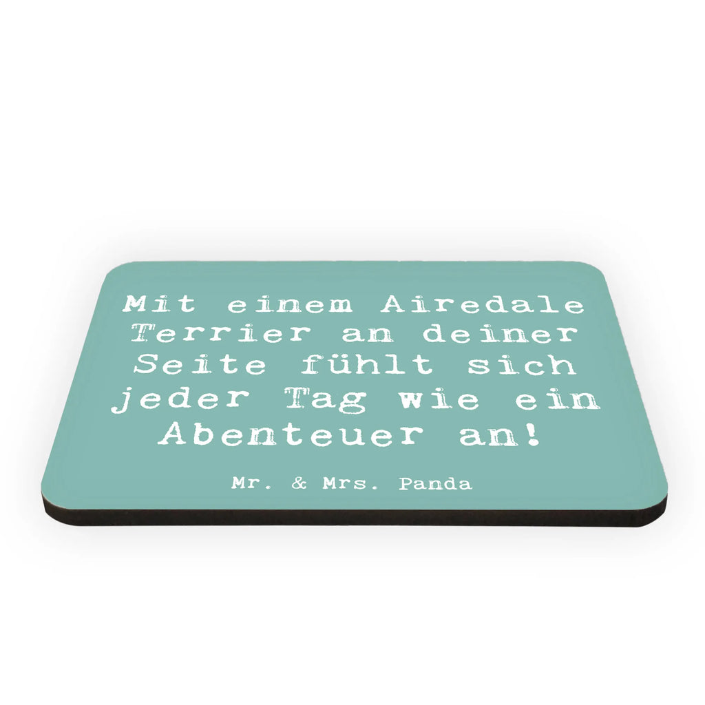 Magnet Spruch Airedale Terrier Abenteuer Kühlschrankmagnet, Pinnwandmagnet, Motivmagnete, Notiz Magnet, Whiteboard Magnet, Dekomagnet, Souvenir Magnet, Kühlschrank Dekoration, Hund, Hunderasse, Rassehund, Hundebesitzer, Geschenk, Tierfreund, Schenken, Welpe