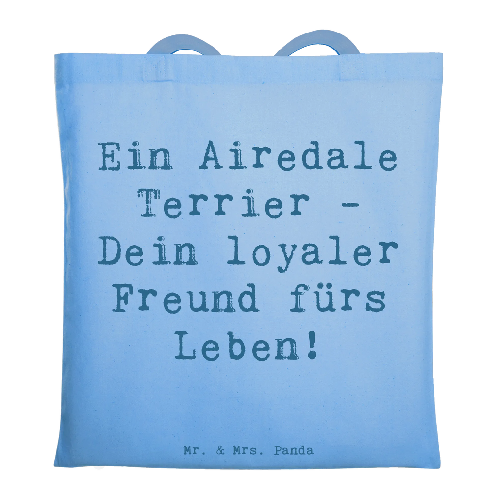 Tote bag Saying Ein Airedale Terrier - Dein loyaler Freund fürs Leben! Jutebeutel, Strandtasche, Laptoptasche, Beuteltasche, Tragetasche, Tasche, Stofftasche, Beutel, Umhängetasche, Einkaufstasche, Badetasche, Einkaufstüte, Shopper, Schultertasche, Stoffbeutel, Jutetasche, Hund, Hunderasse, Rassehund, Hundebesitzer, Geschenk, Tierfreund, Schenken, Welpe