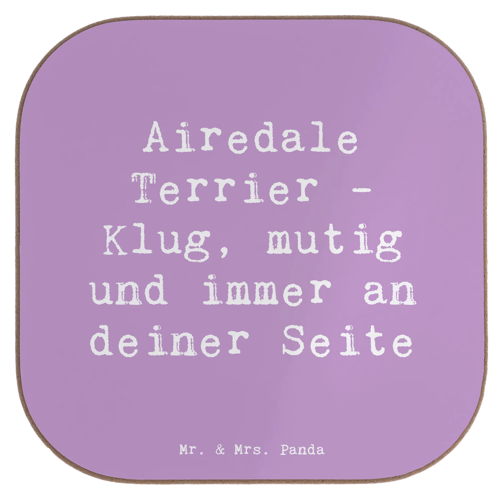 Square coaster Saying Airedale Terrier - Klug, mutig und immer an deiner Seite Tassen Untersetzer, Untersetzer Design, Untersetzer für Gläser, Bierdeckel, Untersetzer Holz, Glasuntersetzer, Untersetzer Gläser, Untersetzer aus Holz, Getränkeuntersetzer, Korkuntersetzer, Untersetzer, Holzuntersetzer, Hund, Hunderasse, Rassehund, Hundebesitzer, Geschenk, Tierfreund, Schenken, Welpe