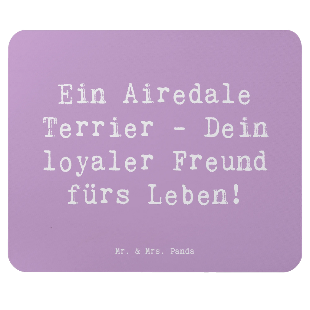 Mouse mat Saying Ein Airedale Terrier - Dein loyaler Freund fürs Leben! Arbeitszimmer, Mauspad, Büroausstattung, Mausunterlage, Mousepad, PC Zubehör, Computer zubehör, Mauspad Büro, Designer Mauspad, Einzigartiges Mauspad, Hund, Hunderasse, Rassehund, Hundebesitzer, Geschenk, Tierfreund, Schenken, Welpe