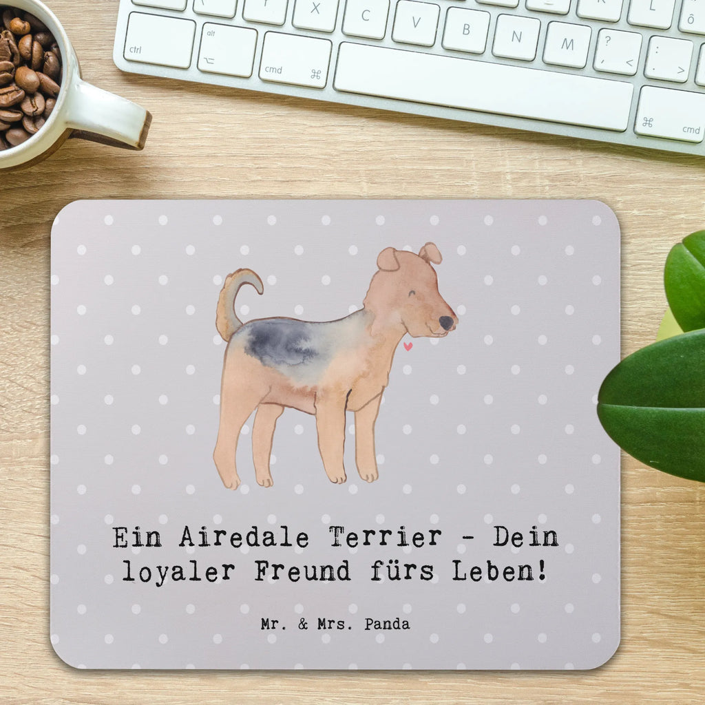 Mauspad Airedale Terrier Arbeitszimmer, Einzigartiges Mauspad, Mausunterlage, Mauspad Büro, Computer zubehör, Büroausstattung, PC Zubehör, Mousepad, Mauspad, Designer Mauspad, Hund, Hunderasse, Rassehund, Hundebesitzer, Geschenk, Tierfreund, Schenken, Welpe