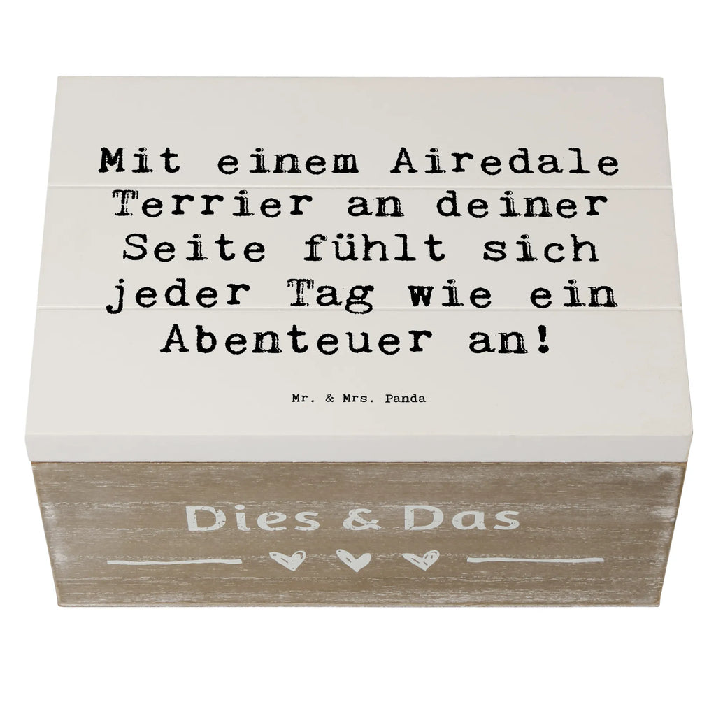 Holzkiste Spruch Airedale Terrier Abenteuer Holzkiste, Erinnerungskiste, Aufbewahrungsbox, Truhe, Erinnerungsbox, Schatulle, XXL, Kiste, Schatzkiste, Geschenkdose, Dekokiste, Geschenkbox, Hund, Hunderasse, Rassehund, Hundebesitzer, Geschenk, Tierfreund, Schenken, Welpe