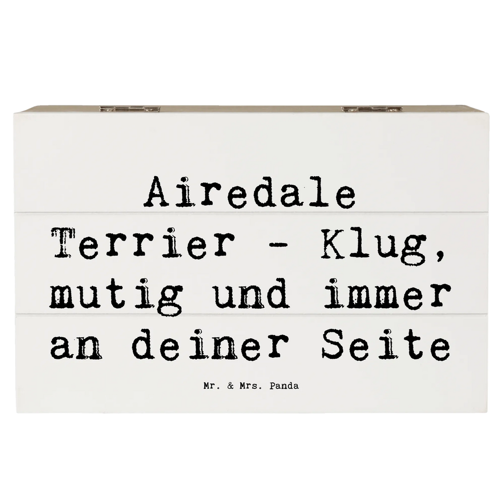 Holzkiste Spruch Airedale Terrier Schatzkiste, Erinnerungsbox, Geschenkbox, Truhe, Aufbewahrungsbox, Kiste, Erinnerungskiste, Dekokiste, Geschenkdose, XXL, Holzkiste, Schatulle, Hund, Hunderasse, Rassehund, Hundebesitzer, Geschenk, Tierfreund, Schenken, Welpe