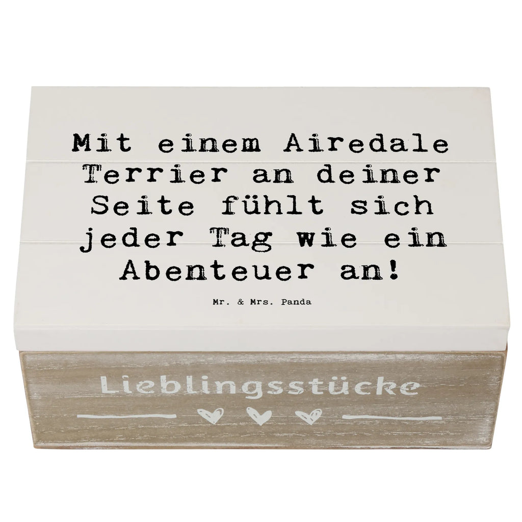 Holzkiste Spruch Airedale Terrier Abenteuer Holzkiste, Erinnerungskiste, Aufbewahrungsbox, Truhe, Erinnerungsbox, Schatulle, XXL, Kiste, Schatzkiste, Geschenkdose, Dekokiste, Geschenkbox, Hund, Hunderasse, Rassehund, Hundebesitzer, Geschenk, Tierfreund, Schenken, Welpe