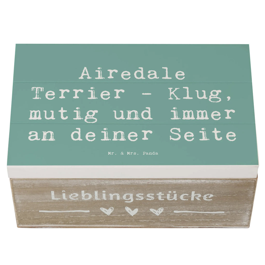 Holzkiste Spruch Airedale Terrier Schatzkiste, Erinnerungsbox, Geschenkbox, Truhe, Aufbewahrungsbox, Kiste, Erinnerungskiste, Dekokiste, Geschenkdose, XXL, Holzkiste, Schatulle, Hund, Hunderasse, Rassehund, Hundebesitzer, Geschenk, Tierfreund, Schenken, Welpe