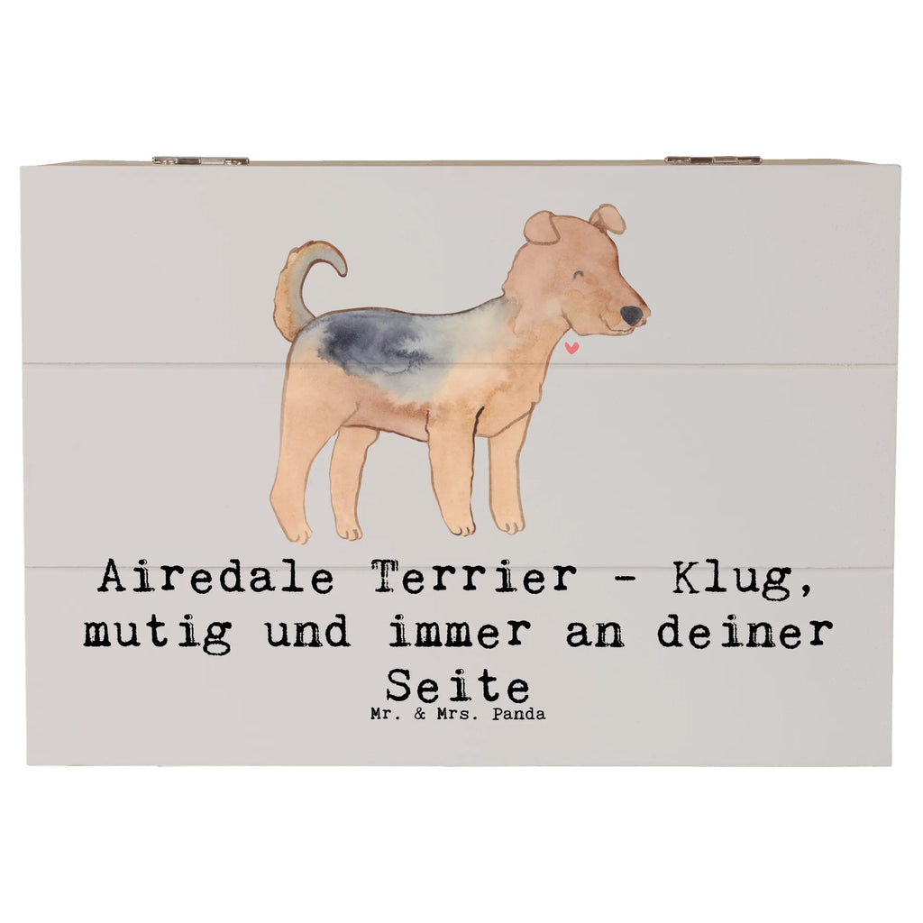 Holzkiste Airedale Terrier Geschenkdose, Dekokiste, XXL, Erinnerungskiste, Schatzkiste, Holzkiste, Schatulle, Aufbewahrungsbox, Erinnerungsbox, Truhe, Kiste, Geschenkbox, Hund, Hunderasse, Rassehund, Hundebesitzer, Geschenk, Tierfreund, Schenken, Welpe