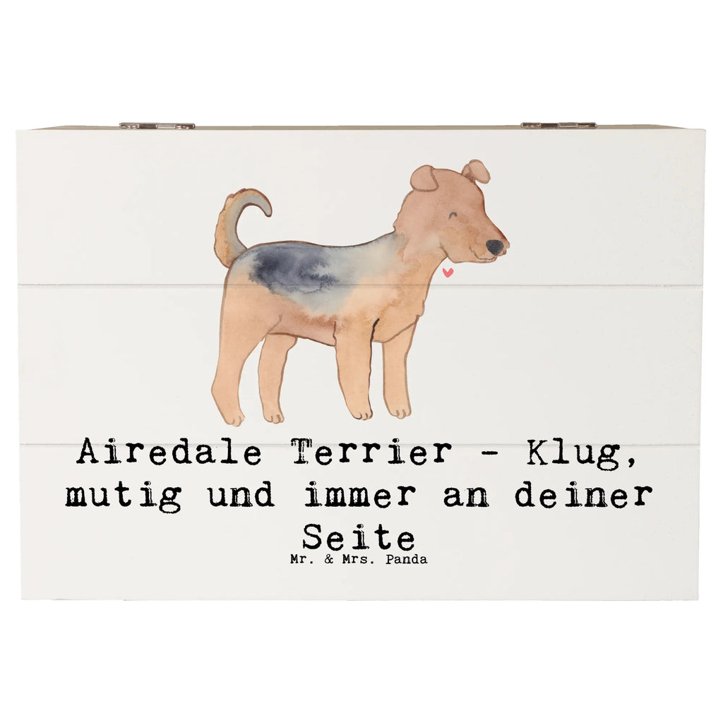 Holzkiste Airedale Terrier Geschenkdose, Dekokiste, XXL, Erinnerungskiste, Schatzkiste, Holzkiste, Schatulle, Aufbewahrungsbox, Erinnerungsbox, Truhe, Kiste, Geschenkbox, Hund, Hunderasse, Rassehund, Hundebesitzer, Geschenk, Tierfreund, Schenken, Welpe