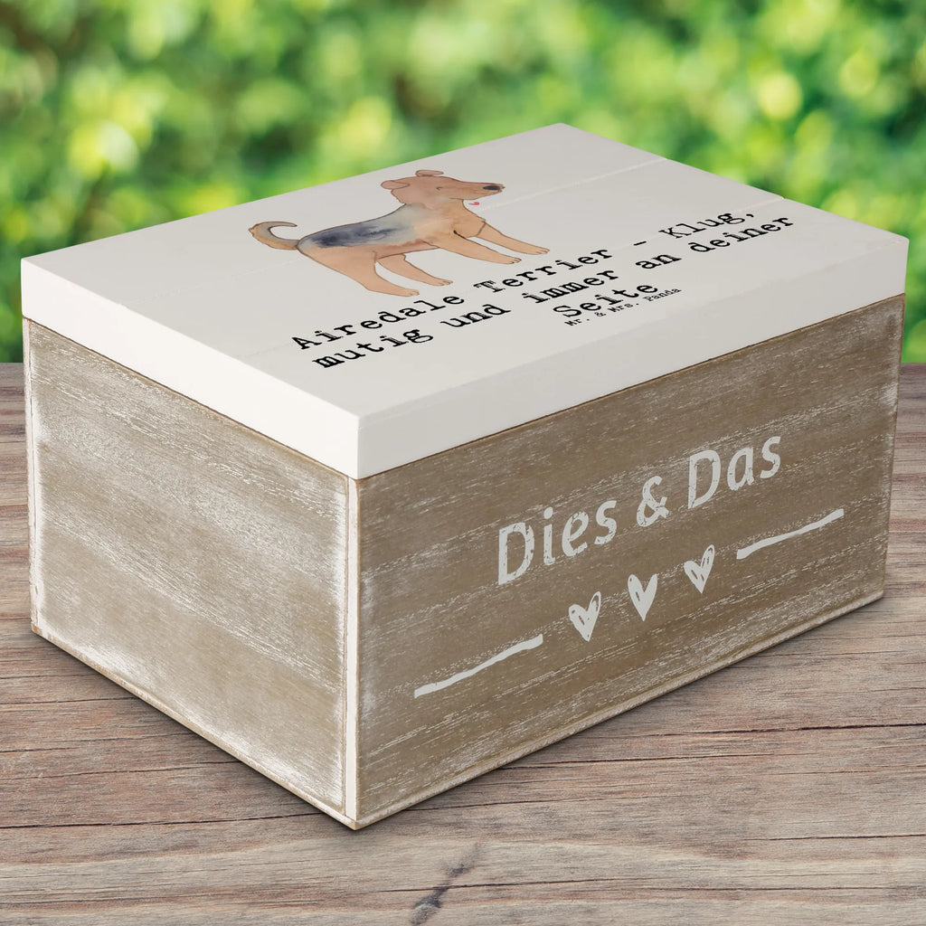 Holzkiste Airedale Terrier Geschenkdose, Dekokiste, XXL, Erinnerungskiste, Schatzkiste, Holzkiste, Schatulle, Aufbewahrungsbox, Erinnerungsbox, Truhe, Kiste, Geschenkbox, Hund, Hunderasse, Rassehund, Hundebesitzer, Geschenk, Tierfreund, Schenken, Welpe