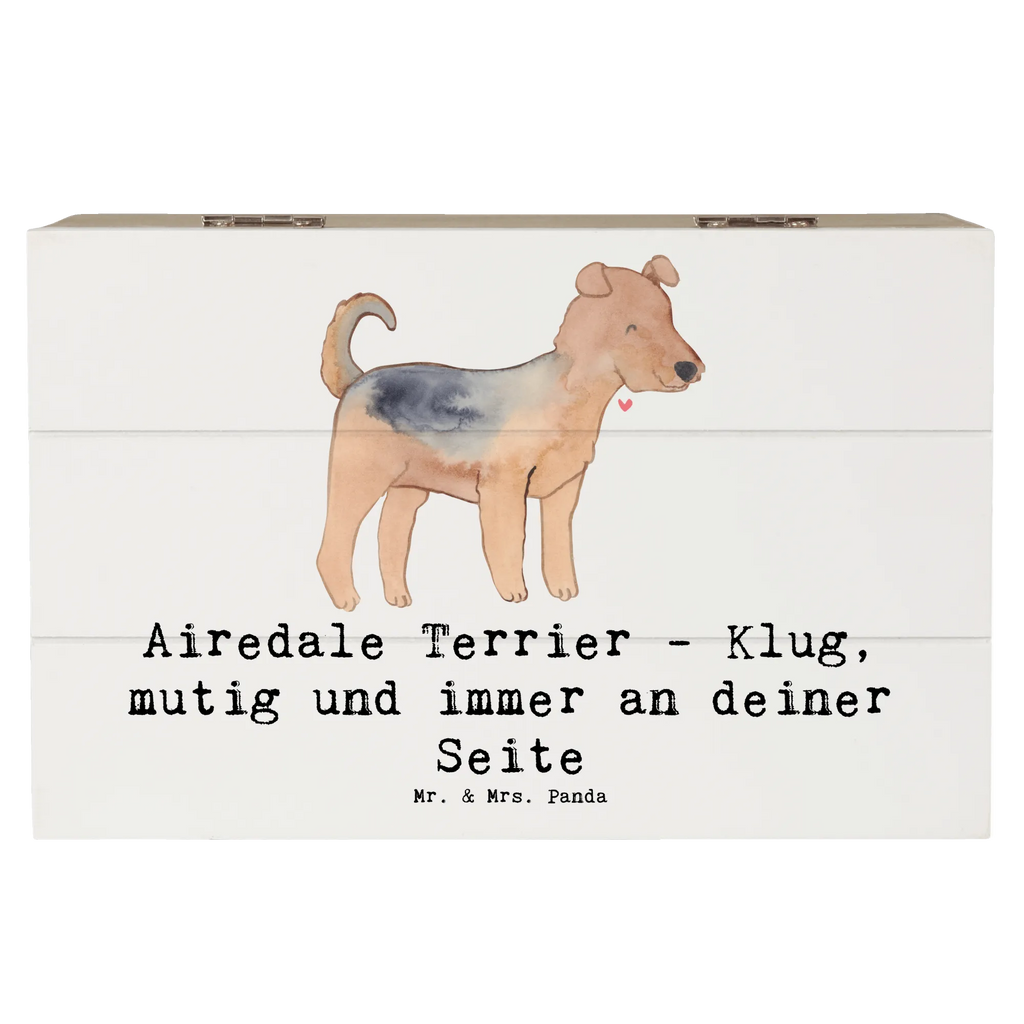 Holzkiste Airedale Terrier Geschenkdose, Dekokiste, XXL, Erinnerungskiste, Schatzkiste, Holzkiste, Schatulle, Aufbewahrungsbox, Erinnerungsbox, Truhe, Kiste, Geschenkbox, Hund, Hunderasse, Rassehund, Hundebesitzer, Geschenk, Tierfreund, Schenken, Welpe