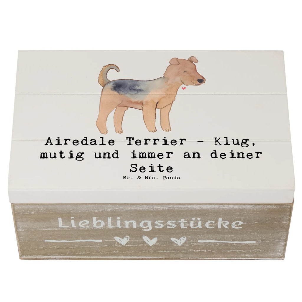 Holzkiste Airedale Terrier Geschenkdose, Dekokiste, XXL, Erinnerungskiste, Schatzkiste, Holzkiste, Schatulle, Aufbewahrungsbox, Erinnerungsbox, Truhe, Kiste, Geschenkbox, Hund, Hunderasse, Rassehund, Hundebesitzer, Geschenk, Tierfreund, Schenken, Welpe