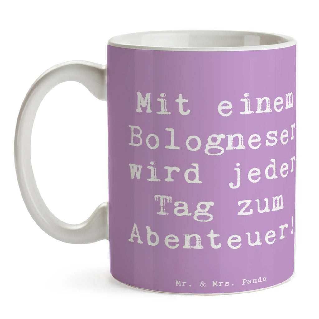 Tasse Spruch Bologneser Abenteuer Tasse, Keramiktasse, Tasse mit Zitaten, Bürotasse, Tasse mit Motiven, Porzellantasse, Teetasse, Geschenktasse, Kaffeetasse, Hund, Hunderasse, Rassehund, Hundebesitzer, Geschenk, Tierfreund, Schenken, Welpe