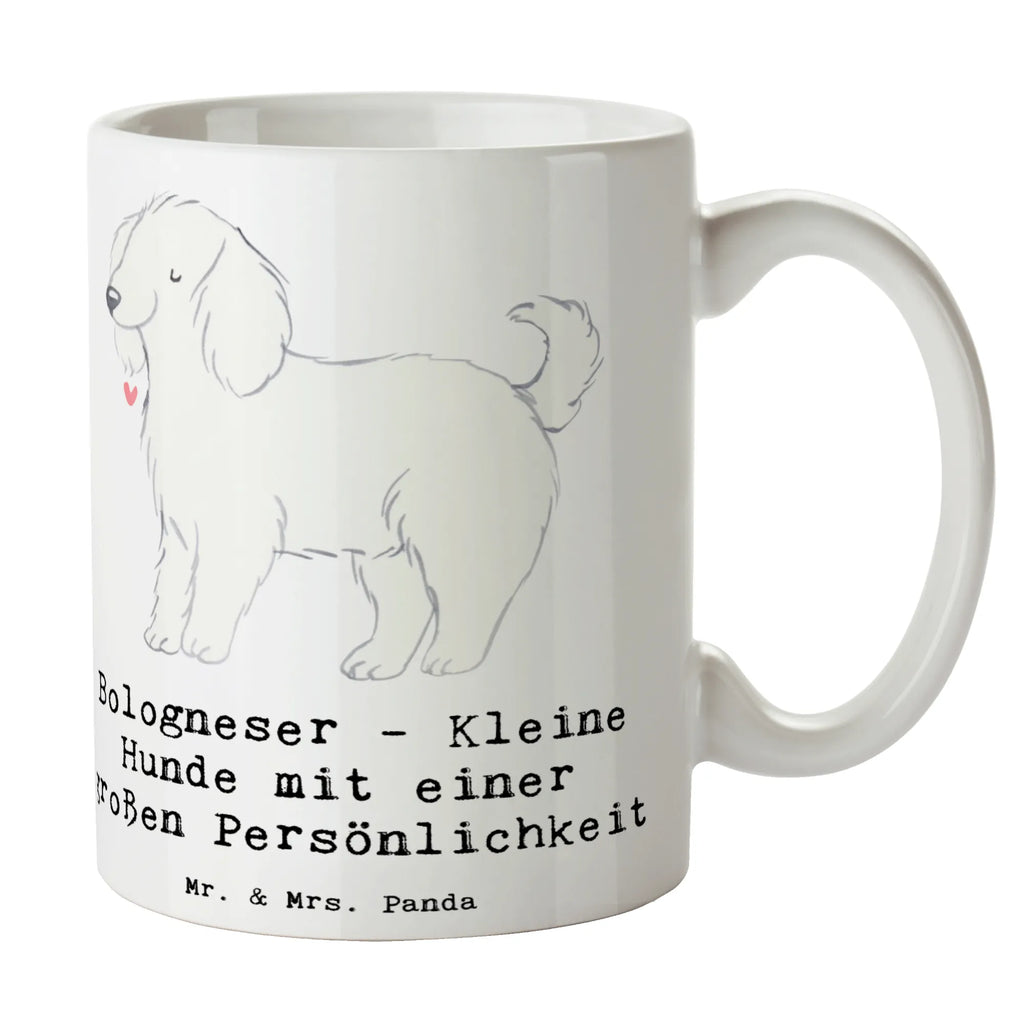 Mug Bologneser - Kleine Hunde mit einer großen Persönlichkeit Keramiktasse, Tasse, Porzellantasse, Geschenktasse, Kaffeetasse, Tasse mit Zitaten, Tasse mit Motiven, Teetasse, Bürotasse, Hund, Hunderasse, Rassehund, Hundebesitzer, Geschenk, Tierfreund, Schenken, Welpe