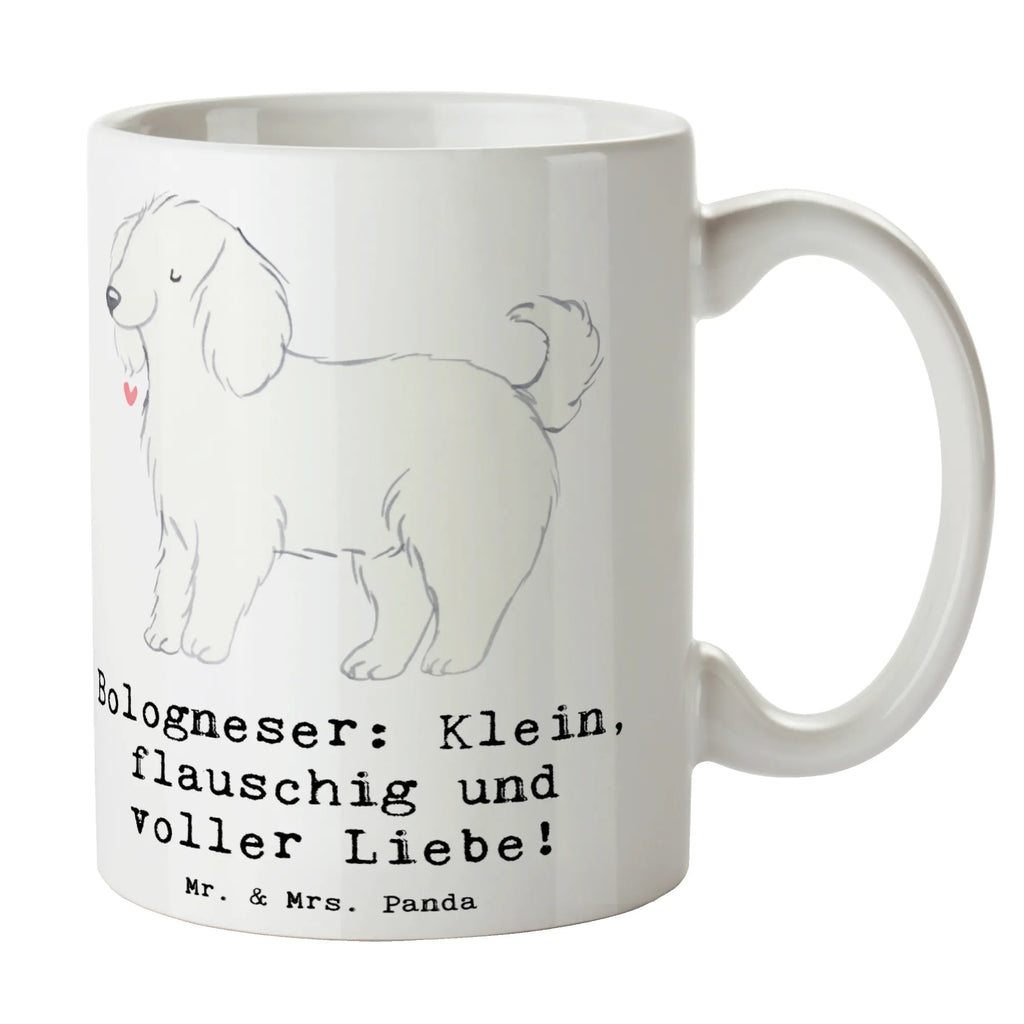 Mug Bologneser: Klein, flauschig und voller Liebe! Tasse mit Zitaten, Tasse mit Motiven, Tasse, Teetasse, Bürotasse, Geschenktasse, Keramiktasse, Porzellantasse, Kaffeetasse, Hund, Hunderasse, Rassehund, Hundebesitzer, Geschenk, Tierfreund, Schenken, Welpe