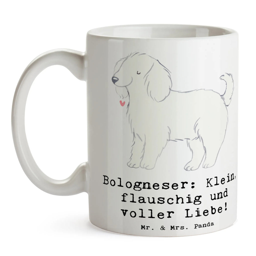 Mug Bologneser: Klein, flauschig und voller Liebe! Tasse mit Zitaten, Tasse mit Motiven, Tasse, Teetasse, Bürotasse, Geschenktasse, Keramiktasse, Porzellantasse, Kaffeetasse, Hund, Hunderasse, Rassehund, Hundebesitzer, Geschenk, Tierfreund, Schenken, Welpe