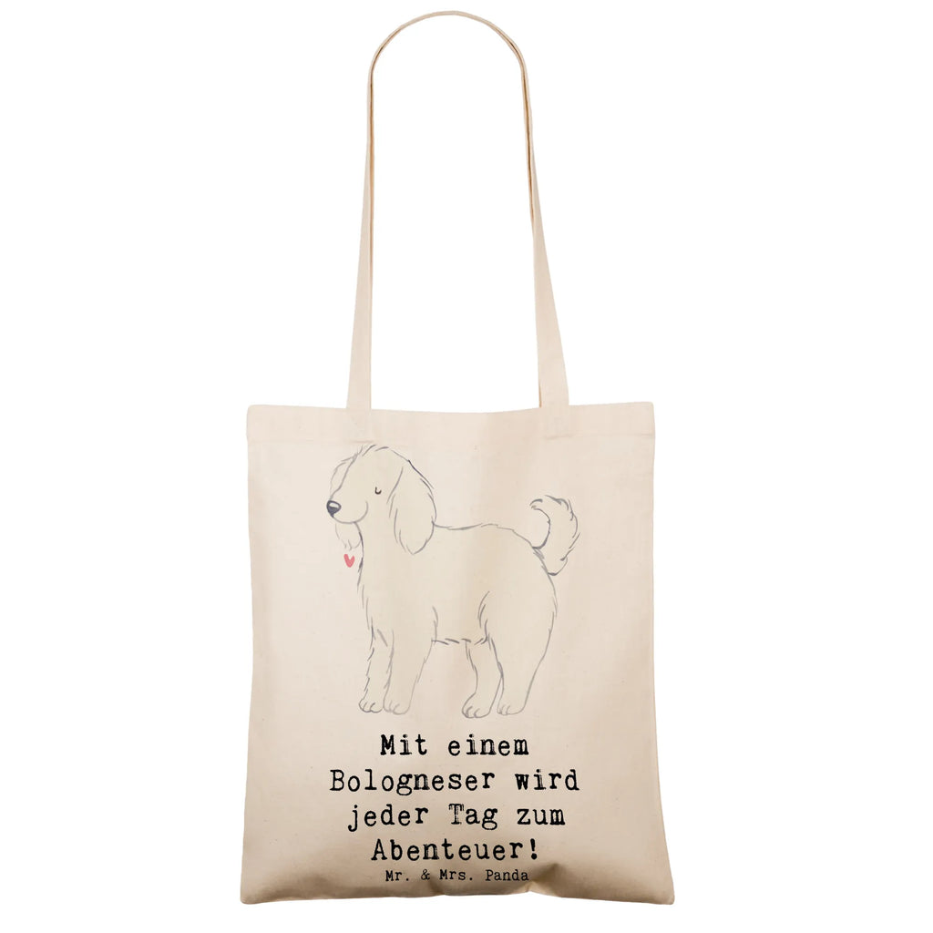 Tragetasche Bologneser Abenteuer Beuteltasche, Tragetasche, Badetasche, Einkaufstüte, Beutel, Laptoptasche, Schultertasche, Stofftasche, Einkaufstasche, Tasche, Strandtasche, Shopper, Umhängetasche, Jutebeutel, Jutetasche, Stoffbeutel, Hund, Hunderasse, Rassehund, Hundebesitzer, Geschenk, Tierfreund, Schenken, Welpe