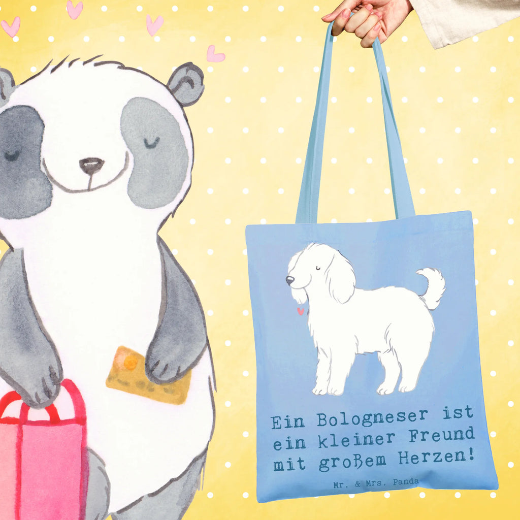 Tote bag Ein Bologneser ist ein kleiner Freund mit großem Herzen! Einkaufstüte, Laptoptasche, Jutetasche, Tasche, Einkaufstasche, Schultertasche, Jutebeutel, Tragetasche, Shopper, Beuteltasche, Stofftasche, Beutel, Stoffbeutel, Umhängetasche, Strandtasche, Badetasche, Hund, Hunderasse, Rassehund, Hundebesitzer, Geschenk, Tierfreund, Schenken, Welpe