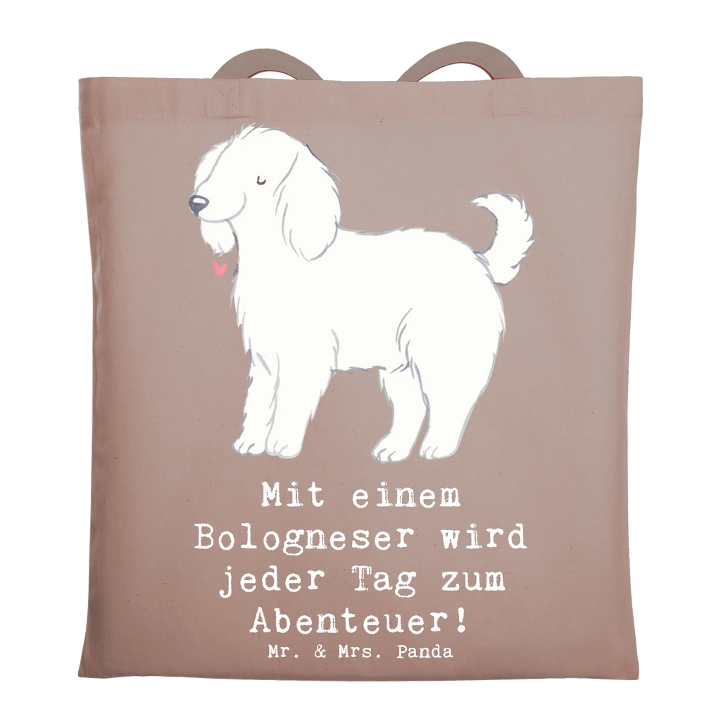 Tragetasche Bologneser Abenteuer Beuteltasche, Tragetasche, Badetasche, Einkaufstüte, Beutel, Laptoptasche, Schultertasche, Stofftasche, Einkaufstasche, Tasche, Strandtasche, Shopper, Umhängetasche, Jutebeutel, Jutetasche, Stoffbeutel, Hund, Hunderasse, Rassehund, Hundebesitzer, Geschenk, Tierfreund, Schenken, Welpe