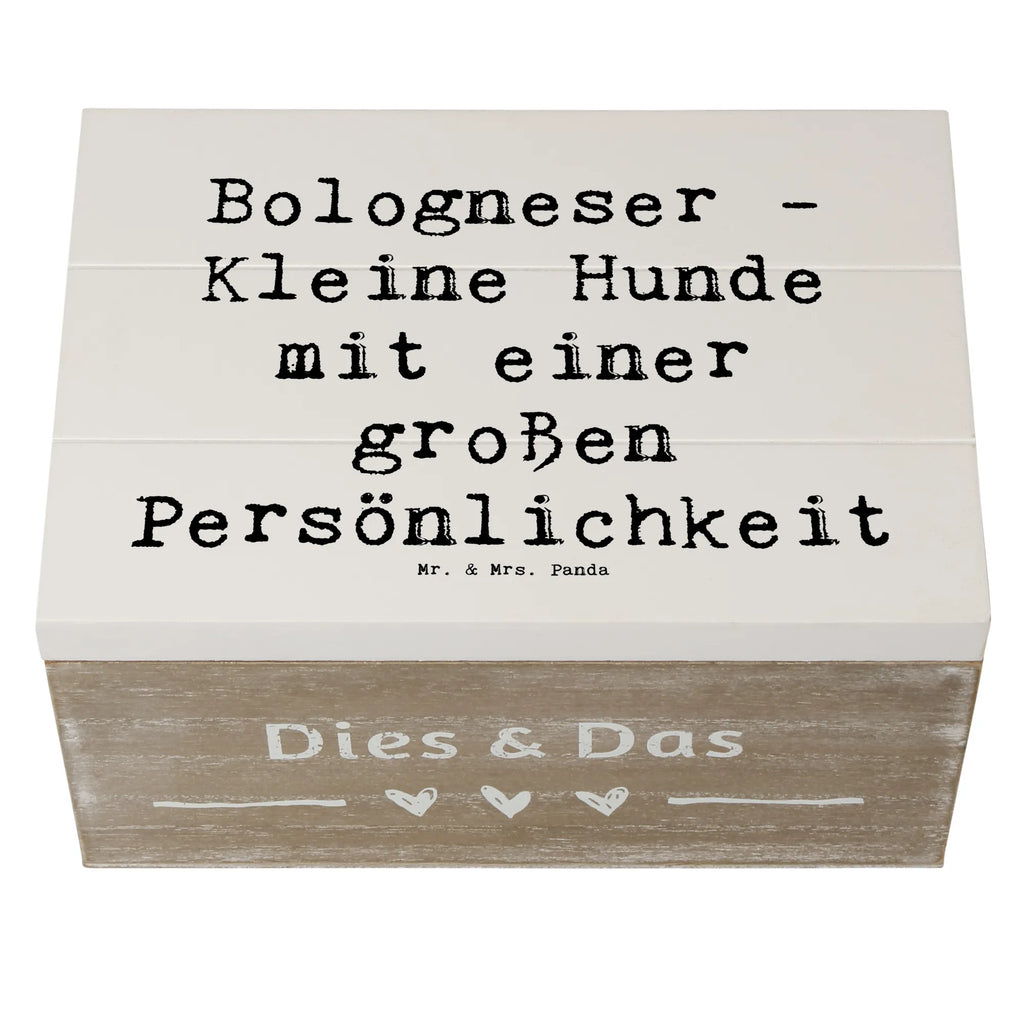Holzkiste Spruch Bologneser Charakterstark Erinnerungskiste, Geschenkdose, Schatzkiste, Aufbewahrungsbox, Geschenkbox, Truhe, XXL, Erinnerungsbox, Kiste, Holzkiste, Schatulle, Dekokiste, Hund, Hunderasse, Rassehund, Hundebesitzer, Geschenk, Tierfreund, Schenken, Welpe