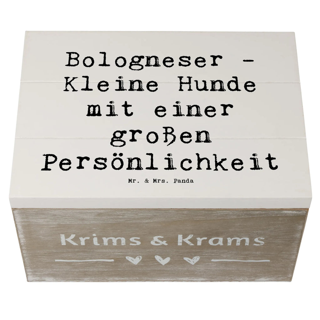 Holzkiste Spruch Bologneser Charakterstark Erinnerungskiste, Geschenkdose, Schatzkiste, Aufbewahrungsbox, Geschenkbox, Truhe, XXL, Erinnerungsbox, Kiste, Holzkiste, Schatulle, Dekokiste, Hund, Hunderasse, Rassehund, Hundebesitzer, Geschenk, Tierfreund, Schenken, Welpe