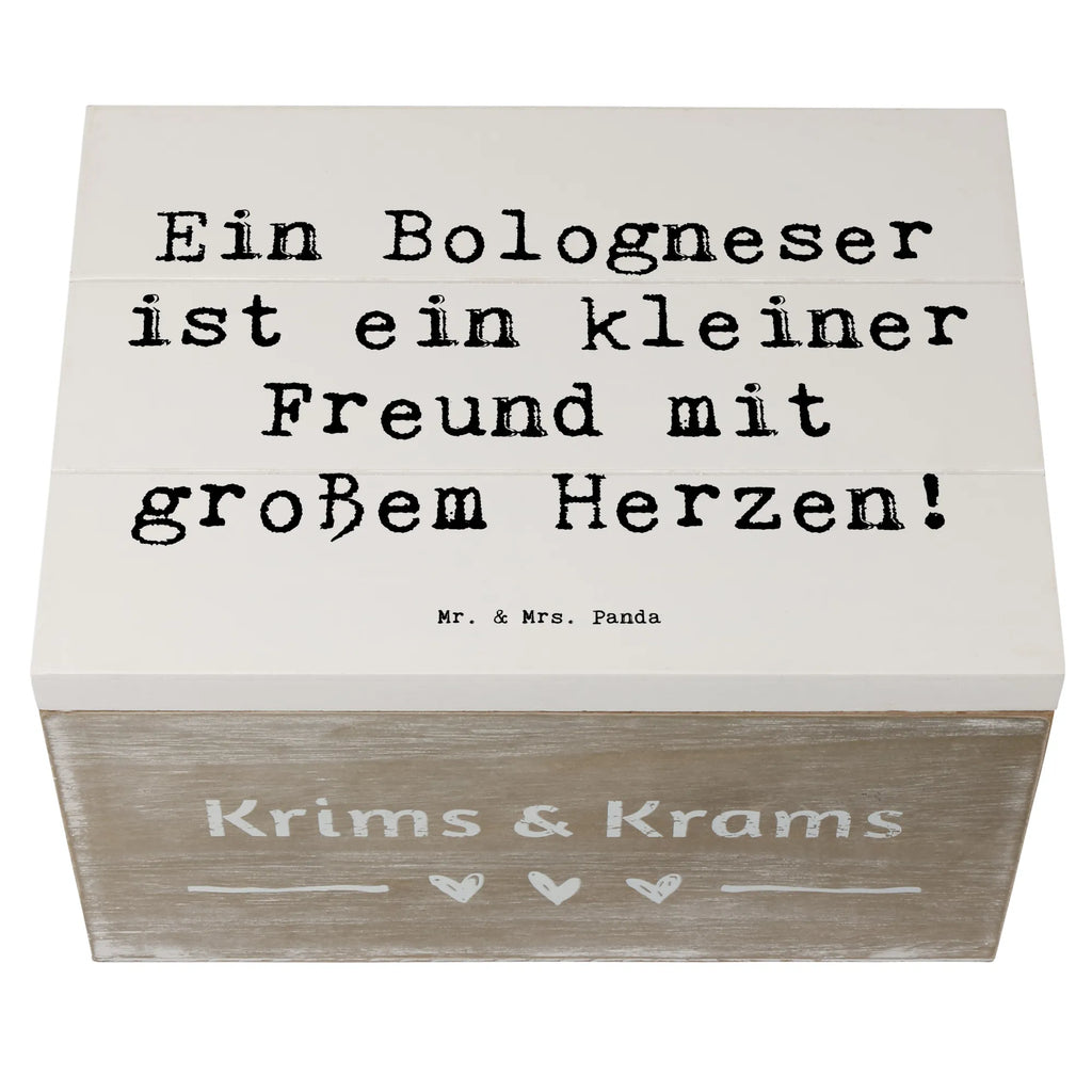 Holzkiste Spruch Bologneser Herzfreund Erinnerungskiste, Geschenkbox, Erinnerungsbox, Truhe, Aufbewahrungsbox, Dekokiste, Holzkiste, XXL, Schatzkiste, Geschenkdose, Kiste, Schatulle, Hund, Hunderasse, Rassehund, Hundebesitzer, Geschenk, Tierfreund, Schenken, Welpe