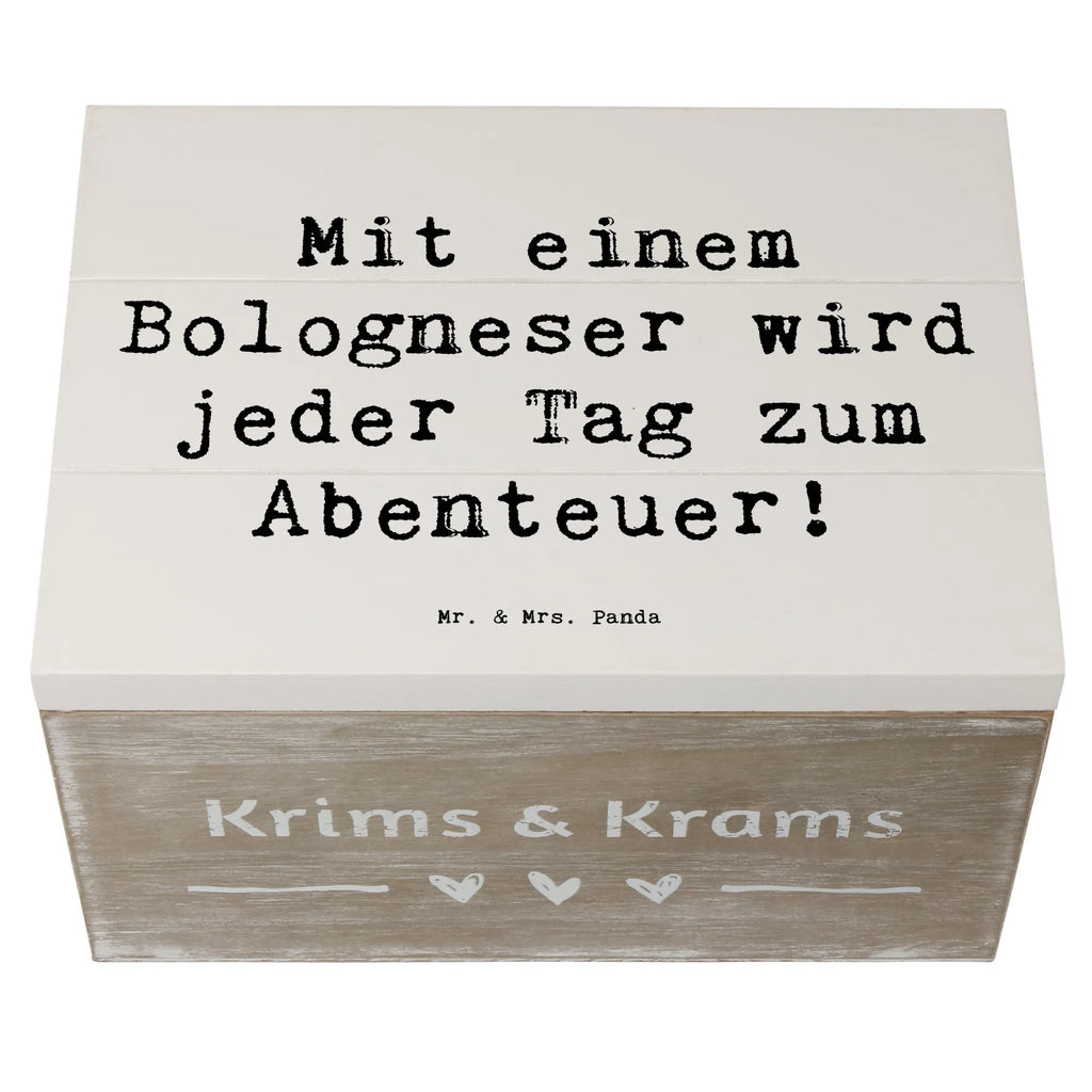 Wooden chest Saying Mit einem Bologneser wird jeder Tag zum Abenteuer! Schatzkiste, Holzkiste, Dekokiste, Truhe, Erinnerungskiste, XXL, Erinnerungsbox, Aufbewahrungsbox, Geschenkdose, Kiste, Schatulle, Geschenkbox, Hund, Hunderasse, Rassehund, Hundebesitzer, Geschenk, Tierfreund, Schenken, Welpe