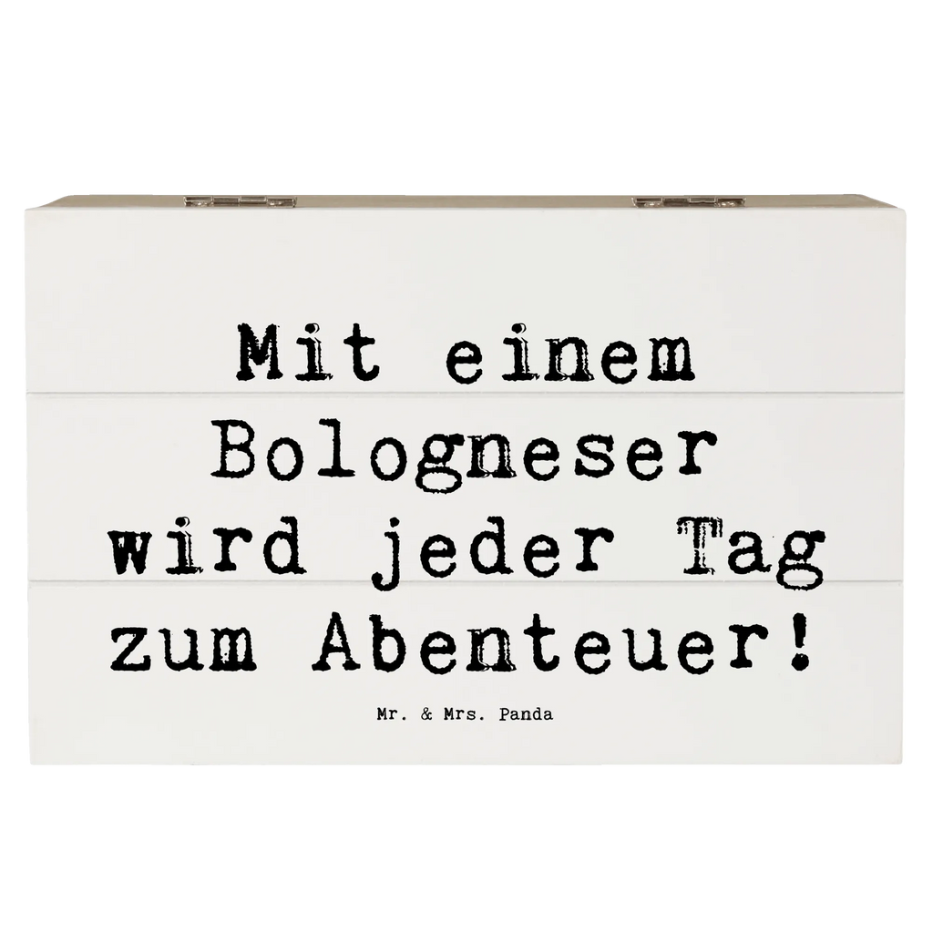 Wooden chest Saying Mit einem Bologneser wird jeder Tag zum Abenteuer! Schatzkiste, Holzkiste, Dekokiste, Truhe, Erinnerungskiste, XXL, Erinnerungsbox, Aufbewahrungsbox, Geschenkdose, Kiste, Schatulle, Geschenkbox, Hund, Hunderasse, Rassehund, Hundebesitzer, Geschenk, Tierfreund, Schenken, Welpe
