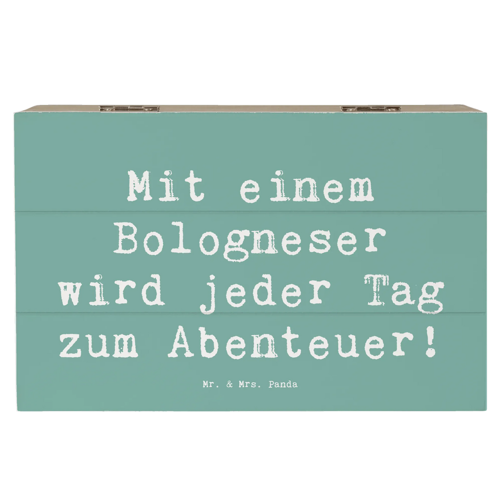 Wooden chest Saying Mit einem Bologneser wird jeder Tag zum Abenteuer! Schatzkiste, Holzkiste, Dekokiste, Truhe, Erinnerungskiste, XXL, Erinnerungsbox, Aufbewahrungsbox, Geschenkdose, Kiste, Schatulle, Geschenkbox, Hund, Hunderasse, Rassehund, Hundebesitzer, Geschenk, Tierfreund, Schenken, Welpe
