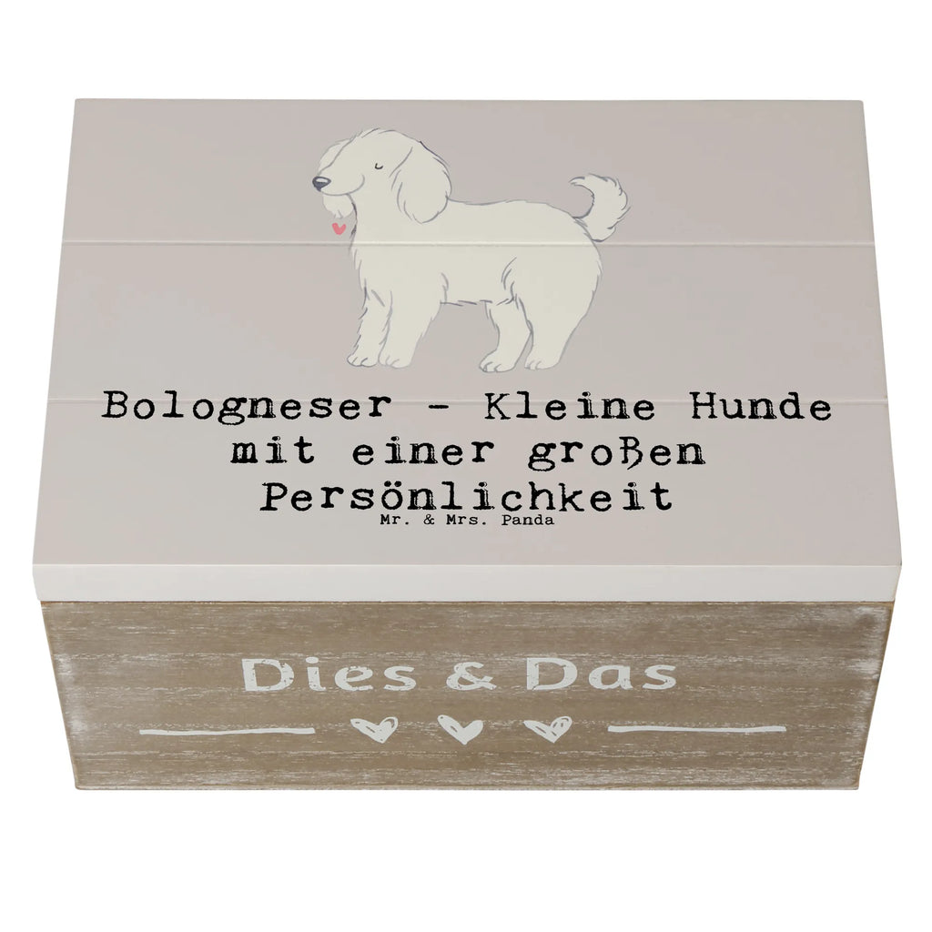 Holzkiste Bologneser Charakterstark Erinnerungskiste, Geschenkbox, Truhe, Dekokiste, Erinnerungsbox, Geschenkdose, Kiste, Holzkiste, Schatzkiste, XXL, Aufbewahrungsbox, Schatulle, Hund, Hunderasse, Rassehund, Hundebesitzer, Geschenk, Tierfreund, Schenken, Welpe