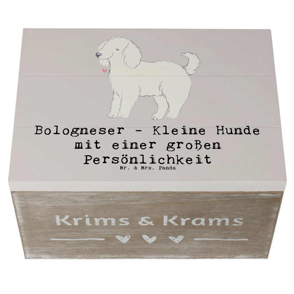 Holzkiste Bologneser Charakterstark Erinnerungskiste, Geschenkbox, Truhe, Dekokiste, Erinnerungsbox, Geschenkdose, Kiste, Holzkiste, Schatzkiste, XXL, Aufbewahrungsbox, Schatulle, Hund, Hunderasse, Rassehund, Hundebesitzer, Geschenk, Tierfreund, Schenken, Welpe
