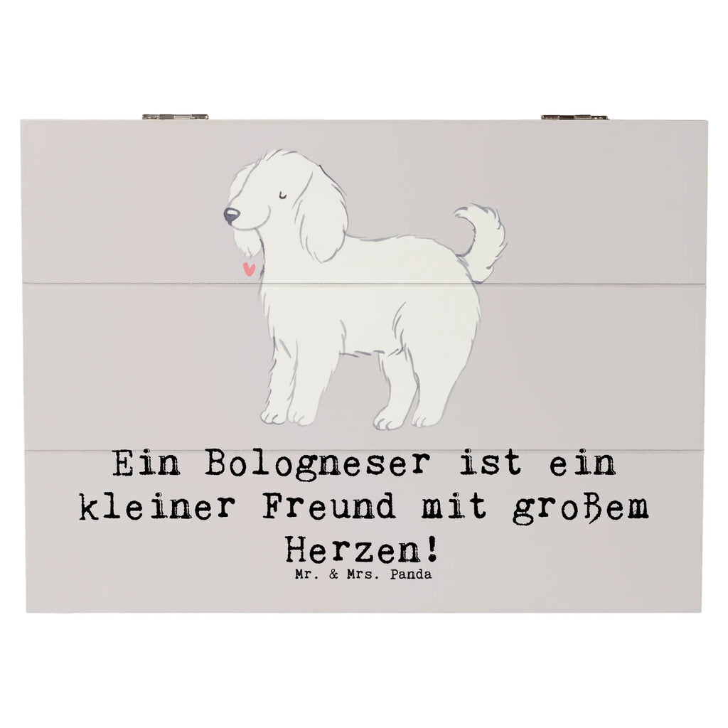 Holzkiste Bologneser Herzfreund Schatzkiste, Holzkiste, Geschenkdose, Dekokiste, Kiste, Truhe, Erinnerungsbox, Erinnerungskiste, Geschenkbox, Aufbewahrungsbox, XXL, Schatulle, Hund, Hunderasse, Rassehund, Hundebesitzer, Geschenk, Tierfreund, Schenken, Welpe