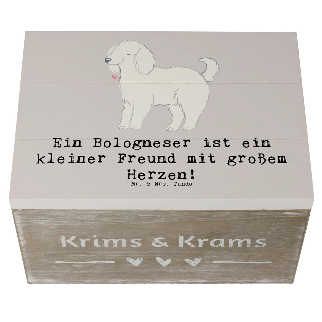 Holzkiste Bologneser Herzfreund Schatzkiste, Holzkiste, Geschenkdose, Dekokiste, Kiste, Truhe, Erinnerungsbox, Erinnerungskiste, Geschenkbox, Aufbewahrungsbox, XXL, Schatulle, Hund, Hunderasse, Rassehund, Hundebesitzer, Geschenk, Tierfreund, Schenken, Welpe