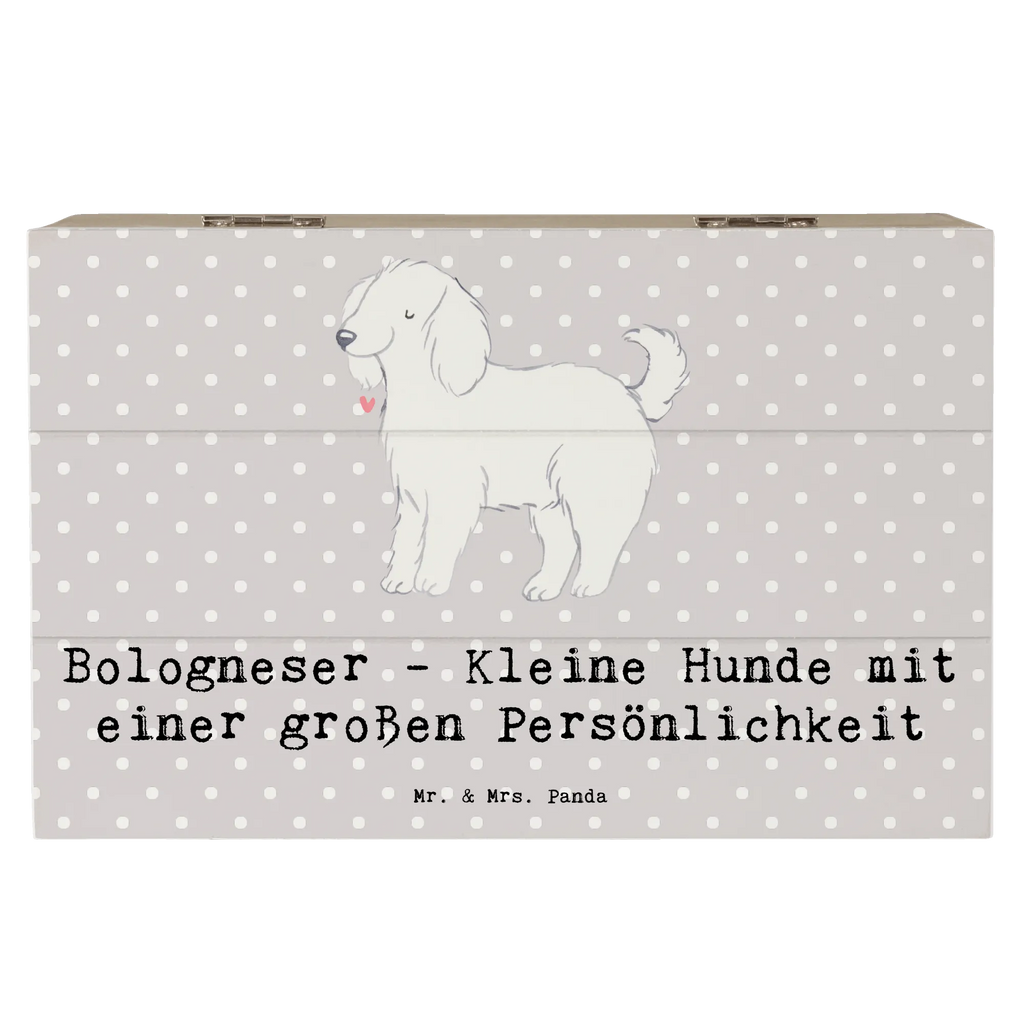 Holzkiste Bologneser Charakterstark Erinnerungskiste, Geschenkbox, Truhe, Dekokiste, Erinnerungsbox, Geschenkdose, Kiste, Holzkiste, Schatzkiste, XXL, Aufbewahrungsbox, Schatulle, Hund, Hunderasse, Rassehund, Hundebesitzer, Geschenk, Tierfreund, Schenken, Welpe