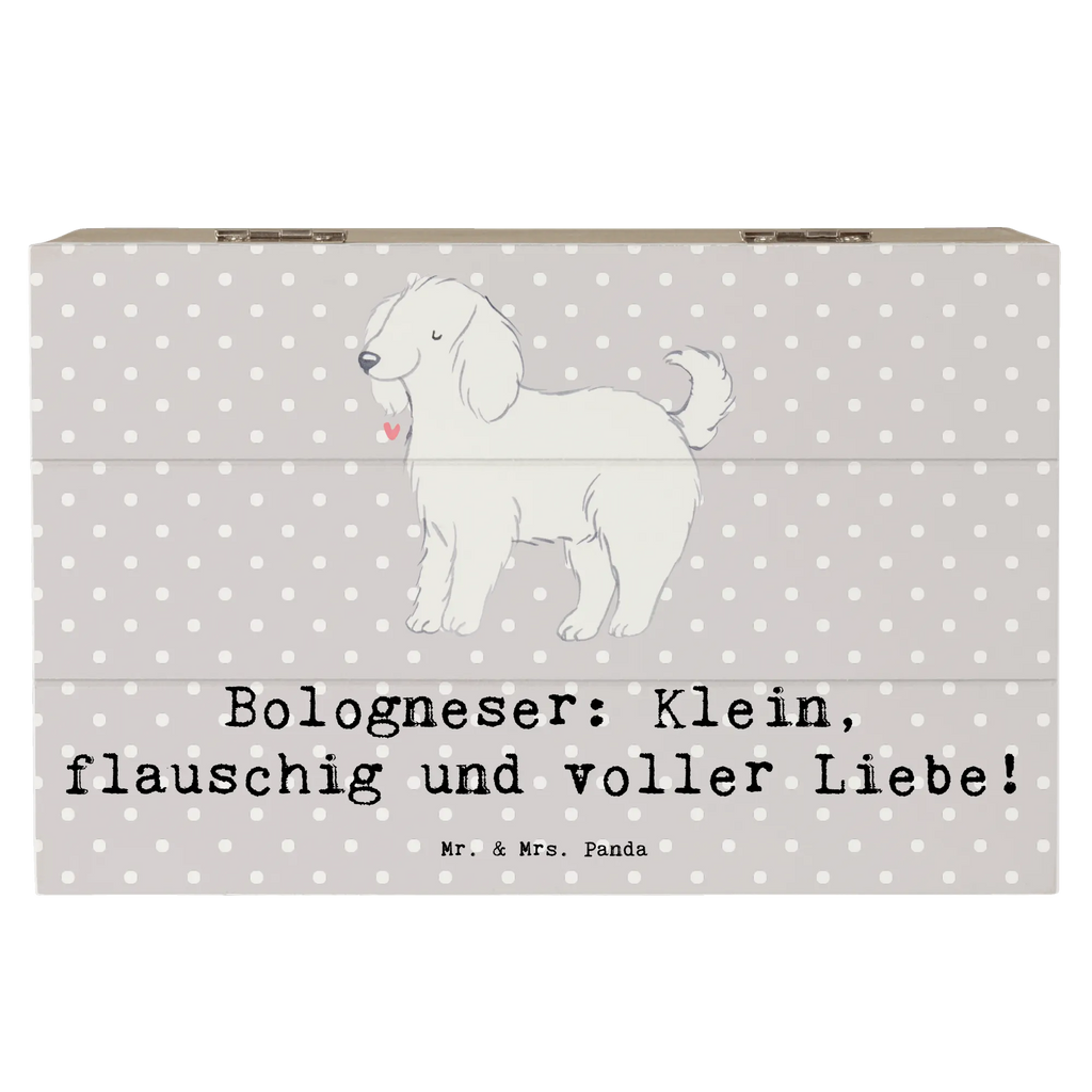 Holzkiste Bologneser Liebe XXL, Aufbewahrungsbox, Erinnerungsbox, Dekokiste, Erinnerungskiste, Geschenkdose, Holzkiste, Schatulle, Truhe, Schatzkiste, Kiste, Geschenkbox, Hund, Hunderasse, Rassehund, Hundebesitzer, Geschenk, Tierfreund, Schenken, Welpe