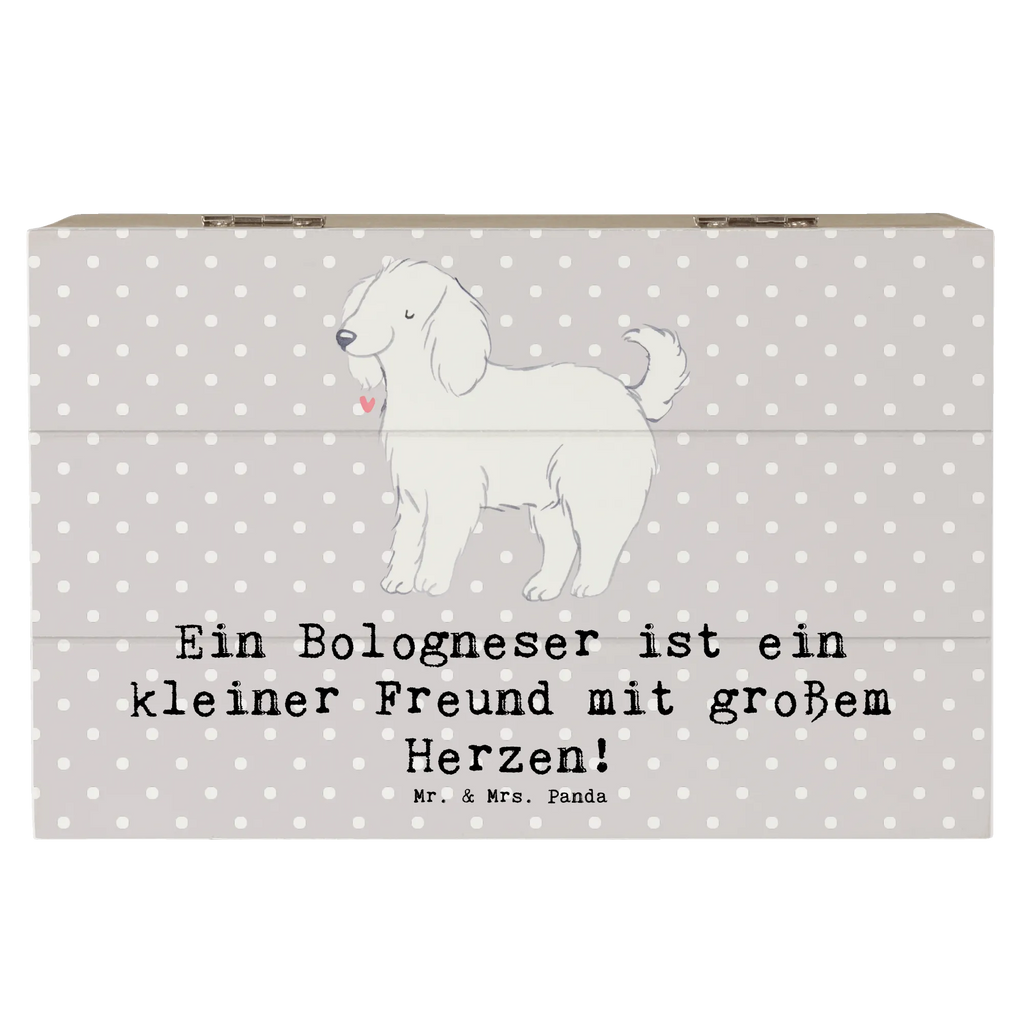 Holzkiste Bologneser Herzfreund Schatzkiste, Holzkiste, Geschenkdose, Dekokiste, Kiste, Truhe, Erinnerungsbox, Erinnerungskiste, Geschenkbox, Aufbewahrungsbox, XXL, Schatulle, Hund, Hunderasse, Rassehund, Hundebesitzer, Geschenk, Tierfreund, Schenken, Welpe