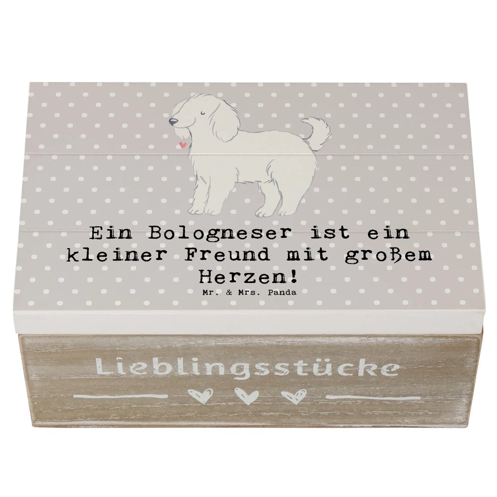 Holzkiste Bologneser Herzfreund Schatzkiste, Holzkiste, Geschenkdose, Dekokiste, Kiste, Truhe, Erinnerungsbox, Erinnerungskiste, Geschenkbox, Aufbewahrungsbox, XXL, Schatulle, Hund, Hunderasse, Rassehund, Hundebesitzer, Geschenk, Tierfreund, Schenken, Welpe