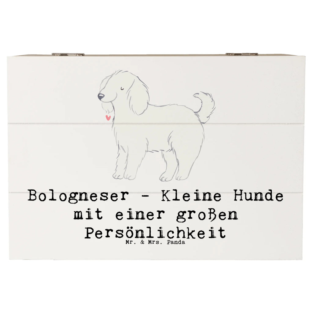 Holzkiste Bologneser Charakterstark Erinnerungskiste, Geschenkbox, Truhe, Dekokiste, Erinnerungsbox, Geschenkdose, Kiste, Holzkiste, Schatzkiste, XXL, Aufbewahrungsbox, Schatulle, Hund, Hunderasse, Rassehund, Hundebesitzer, Geschenk, Tierfreund, Schenken, Welpe