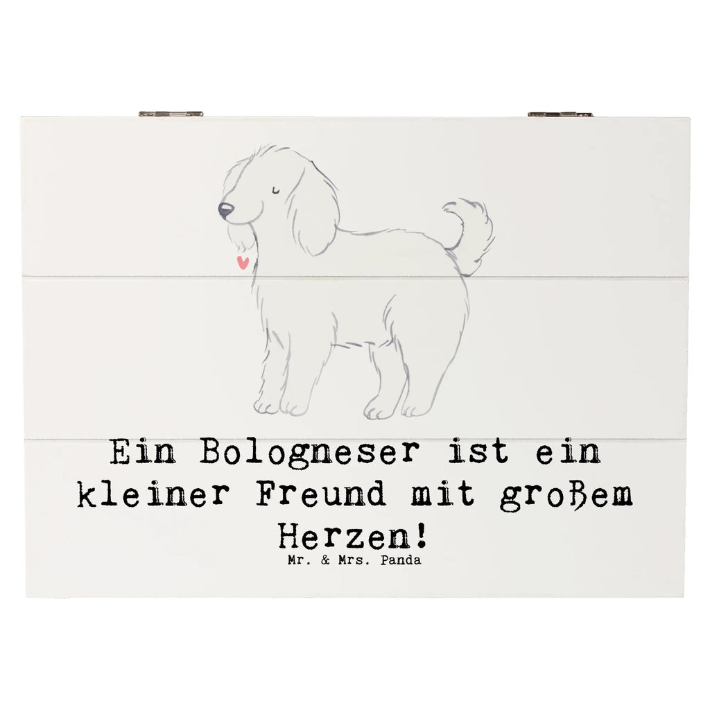 Holzkiste Bologneser Herzfreund Schatzkiste, Holzkiste, Geschenkdose, Dekokiste, Kiste, Truhe, Erinnerungsbox, Erinnerungskiste, Geschenkbox, Aufbewahrungsbox, XXL, Schatulle, Hund, Hunderasse, Rassehund, Hundebesitzer, Geschenk, Tierfreund, Schenken, Welpe