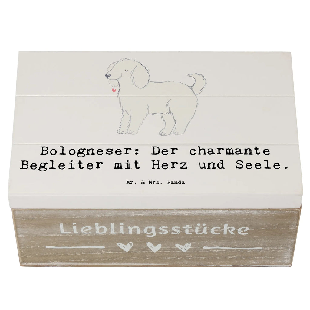 Holzkiste Bologneser Begleiter Aufbewahrungsbox, Truhe, Erinnerungskiste, Geschenkdose, Schatulle, Kiste, Schatzkiste, XXL, Holzkiste, Dekokiste, Erinnerungsbox, Geschenkbox, Hund, Hunderasse, Rassehund, Hundebesitzer, Geschenk, Tierfreund, Schenken, Welpe