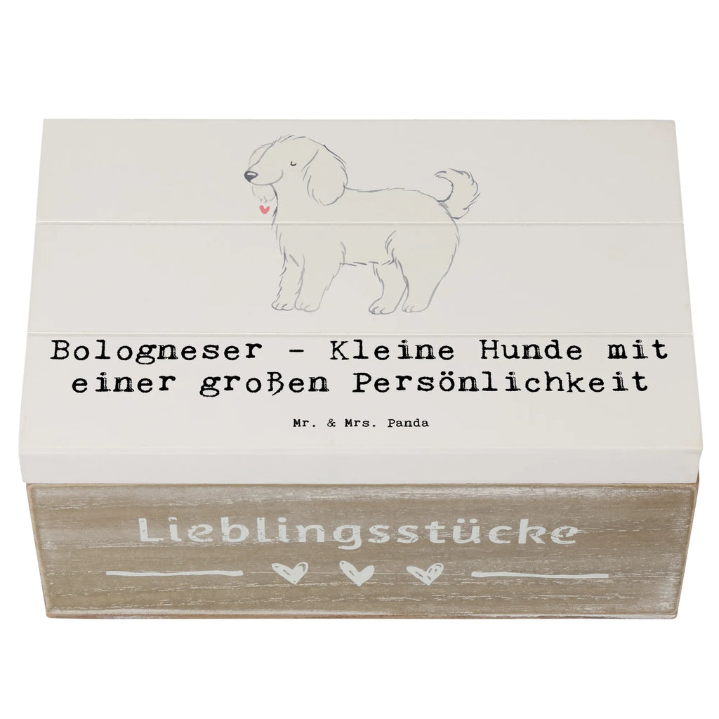 Holzkiste Bologneser Charakterstark Erinnerungskiste, Geschenkbox, Truhe, Dekokiste, Erinnerungsbox, Geschenkdose, Kiste, Holzkiste, Schatzkiste, XXL, Aufbewahrungsbox, Schatulle, Hund, Hunderasse, Rassehund, Hundebesitzer, Geschenk, Tierfreund, Schenken, Welpe