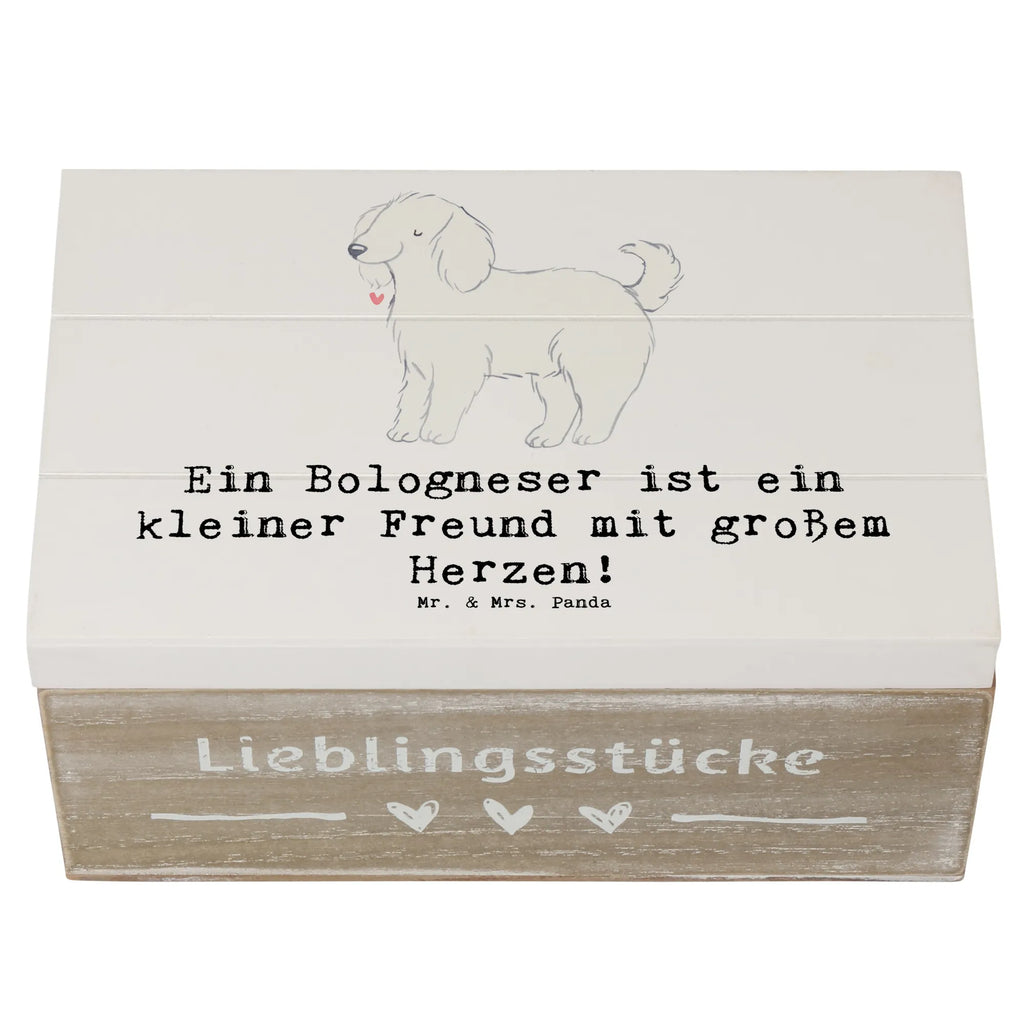 Holzkiste Bologneser Herzfreund Schatzkiste, Holzkiste, Geschenkdose, Dekokiste, Kiste, Truhe, Erinnerungsbox, Erinnerungskiste, Geschenkbox, Aufbewahrungsbox, XXL, Schatulle, Hund, Hunderasse, Rassehund, Hundebesitzer, Geschenk, Tierfreund, Schenken, Welpe