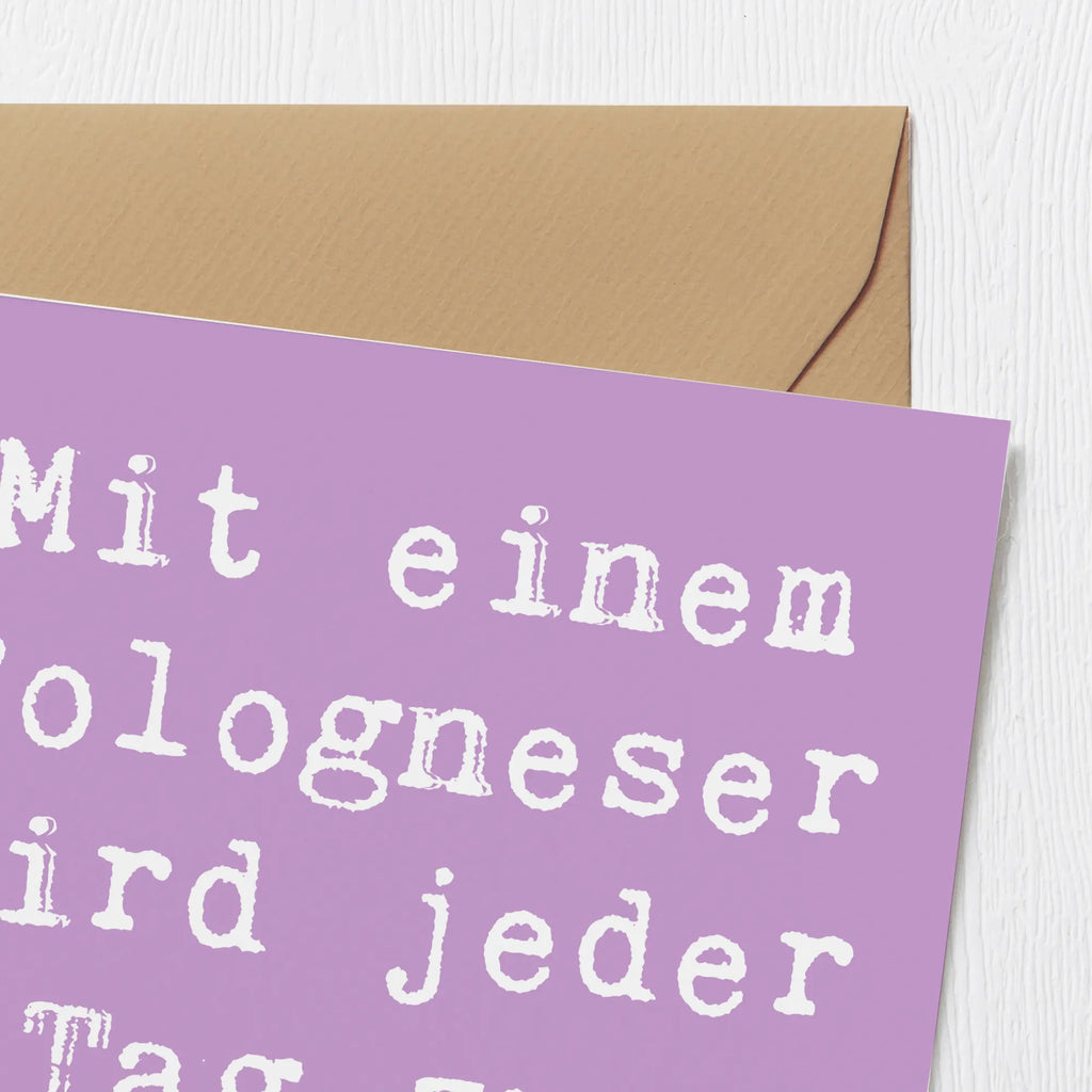 Deluxe Card Saying Mit einem Bologneser wird jeder Tag zum Abenteuer! Grußkarte, Hochwertige Klappkarte, Geburtstagskarte, Karte, Einladungskarte, Klappkarte, Hochzeitskarte, Glückwunschkarte, Hochwertige Grußkarte, Hund, Hunderasse, Rassehund, Hundebesitzer, Geschenk, Tierfreund, Schenken, Welpe