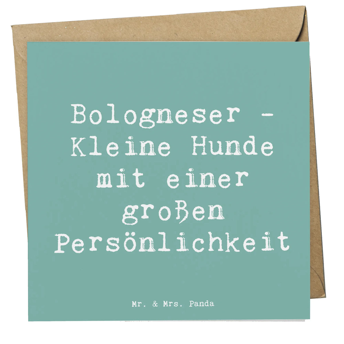 Deluxe Karte Spruch Bologneser Charakterstark Klappkarte, faltkarte, doppelkarte, Glückwunschkarte, Grußkarte, anlasskarte, Schenken, Welpe, Tierfreund, Hund, Hundebesitzer, Rassehund, Hunderasse, Geschenk