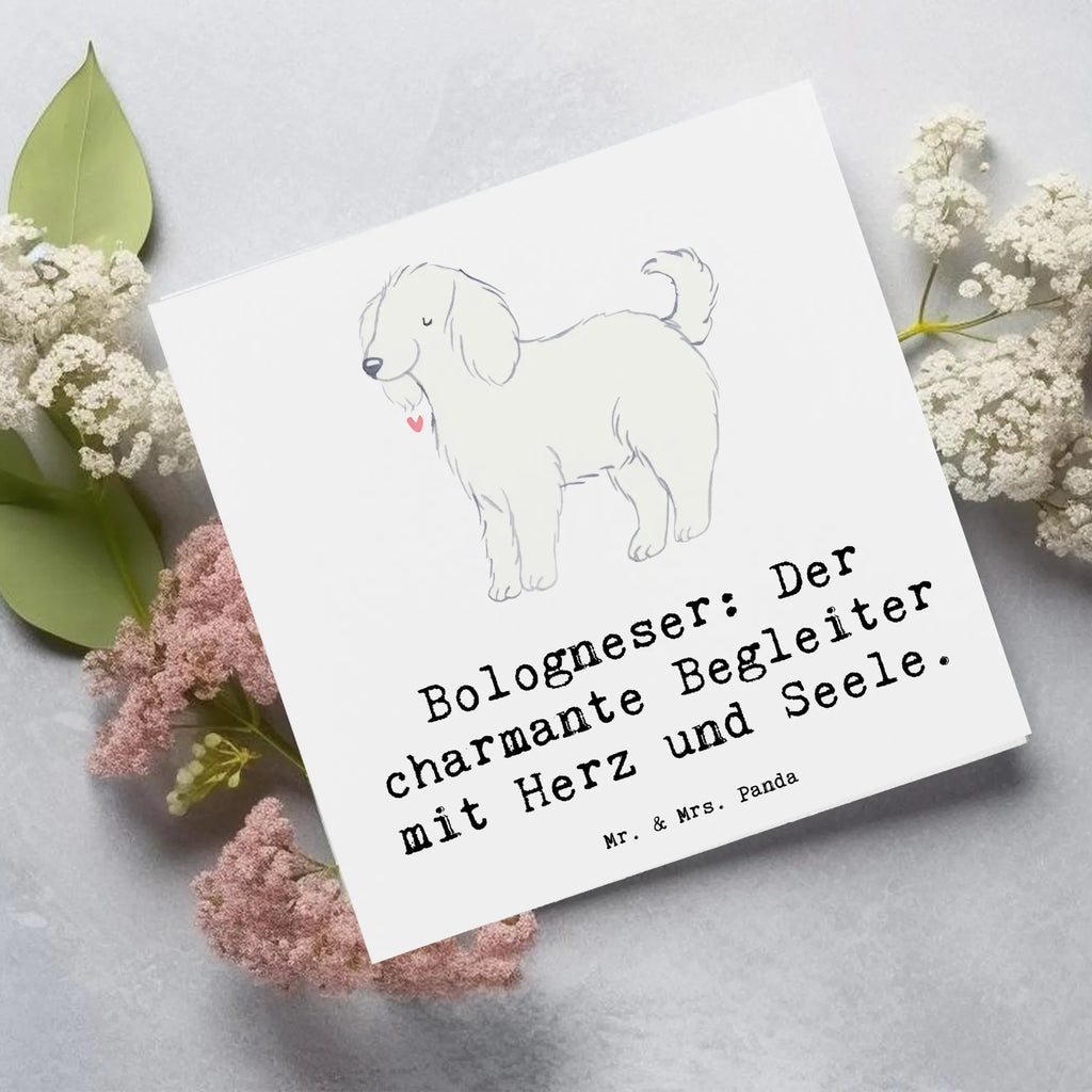 Deluxe Card Bologneser: Der charmante Begleiter mit Herz und Seele. Karte, Hochzeitskarte, Einladungskarte, Hochwertige Grußkarte, Grußkarte, Glückwunschkarte, Geburtstagskarte, Klappkarte, Hochwertige Klappkarte, Hund, Hunderasse, Rassehund, Hundebesitzer, Geschenk, Tierfreund, Schenken, Welpe