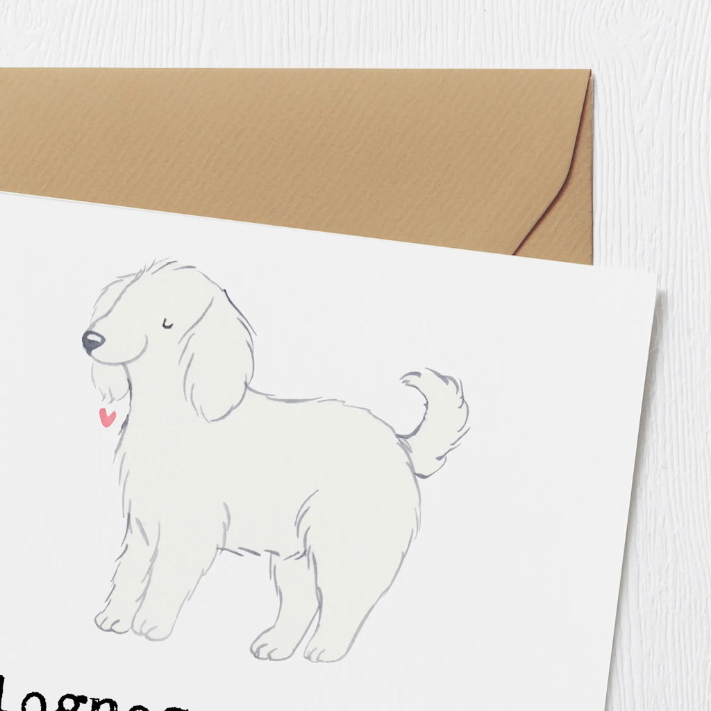 Deluxe Card Bologneser: Klein, flauschig und voller Liebe! Hochwertige Grußkarte, Hochzeitskarte, Glückwunschkarte, Klappkarte, Einladungskarte, Geburtstagskarte, Hochwertige Klappkarte, Grußkarte, Karte, Hund, Hunderasse, Rassehund, Hundebesitzer, Geschenk, Tierfreund, Schenken, Welpe