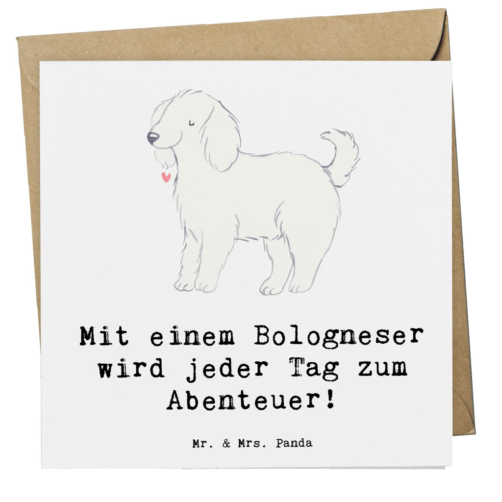 Deluxe Karte Bologneser Abenteuer Geburtstagskarte, Hochzeitskarte, Karte, Grußkarte, Klappkarte, Hochwertige Klappkarte, Hochwertige Grußkarte, Glückwunschkarte, Einladungskarte, Hund, Hunderasse, Rassehund, Hundebesitzer, Geschenk, Tierfreund, Schenken, Welpe